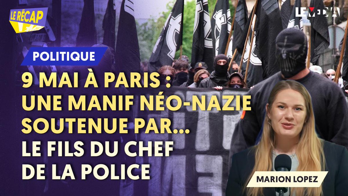 Le Média (@lemediatv) on Twitter photo 9 MAI À PARIS : UNE MANIF NÉO-NAZIE SOUTENUE PAR… LE FILS DU CHEF DE LA POLICE
Le Récap du 7 mai 2025, par <a href="/MarionLpz/">Marion Lpz ⚔️</a> !
➡️lemediatv.fr/emissions/2025… 9 MAI À PARIS : UNE MANIF NÉO-NAZIE SOUTENUE PAR… LE FILS DU CHEF DE LA POLICE
Le Récap du 7 mai 2025, par <a href="/MarionLpz/">Marion Lpz ⚔️</a> !
➡️lemediatv.fr/emissions/2025…