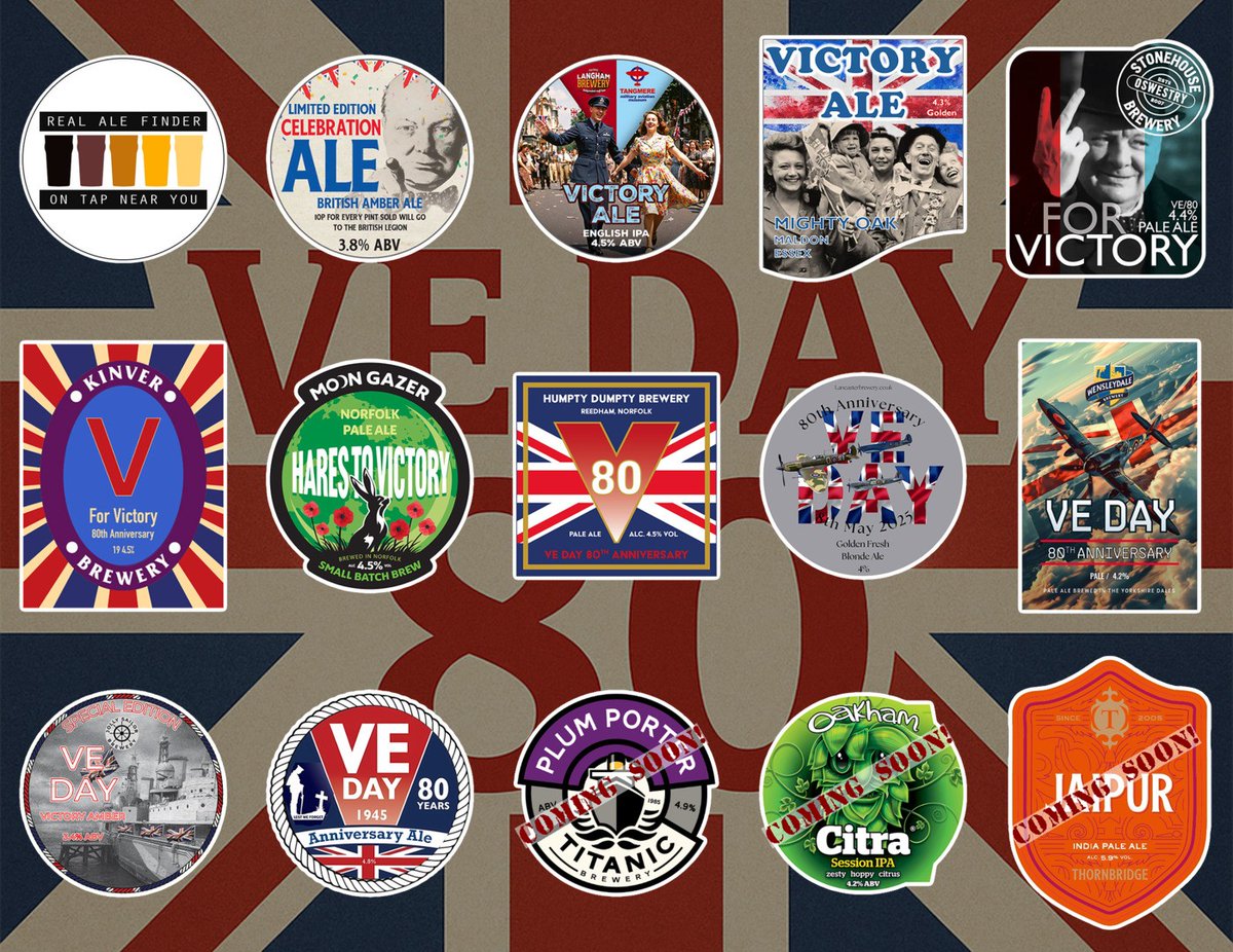 Real Ale Finder App (@realalefinder) on Twitter photo #VEDay80 template to share your current beer and cider offerings.
<a href="/MarstonsPLC/">Marston's PLC</a> <a href="/LanghamBrewery/">Langham Brewery</a> <a href="/MightyOakBrew/">Mighty Oak Brewing</a> <a href="/stonehousebeer/">Stonehouse Beer & BBQ</a> <a href="/KinverBrewery/">Kinver Brewery</a> <a href="/moongazerale/">Moon Gazer Ale</a> @HDBrewery <a href="/lancasterale/">Lancaster Brewery</a> <a href="/Wensleydale_Ale/">Wensleydale Brewery</a> <a href="/JollySailorBrew/">Jolly Sailor Brewery</a> <a href="/MilestoneBrewi1/">Milestone Brewing</a> <a href="/CAMRA_Edinburgh/">Edinburgh CAMRA</a>
#RealAleFinder #VEDay80 template to share your current beer and cider offerings.
<a href="/MarstonsPLC/">Marston's PLC</a> <a href="/LanghamBrewery/">Langham Brewery</a> <a href="/MightyOakBrew/">Mighty Oak Brewing</a> <a href="/stonehousebeer/">Stonehouse Beer & BBQ</a> <a href="/KinverBrewery/">Kinver Brewery</a> <a href="/moongazerale/">Moon Gazer Ale</a> @HDBrewery <a href="/lancasterale/">Lancaster Brewery</a> <a href="/Wensleydale_Ale/">Wensleydale Brewery</a> <a href="/JollySailorBrew/">Jolly Sailor Brewery</a> <a href="/MilestoneBrewi1/">Milestone Brewing</a> <a href="/CAMRA_Edinburgh/">Edinburgh CAMRA</a>
#RealAleFinder