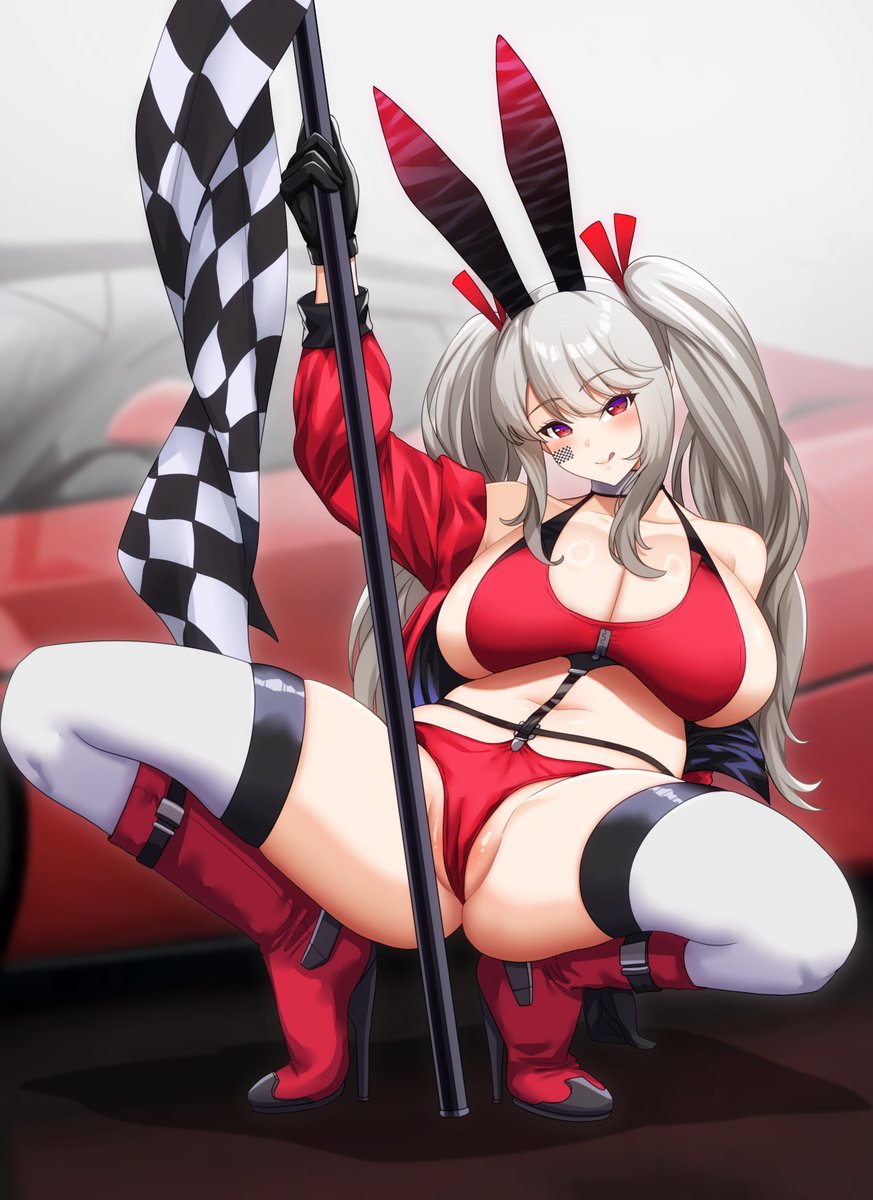 'Race Bnuuy :>' Art by <a href="/jeppu_art/">Jeppu</a> .