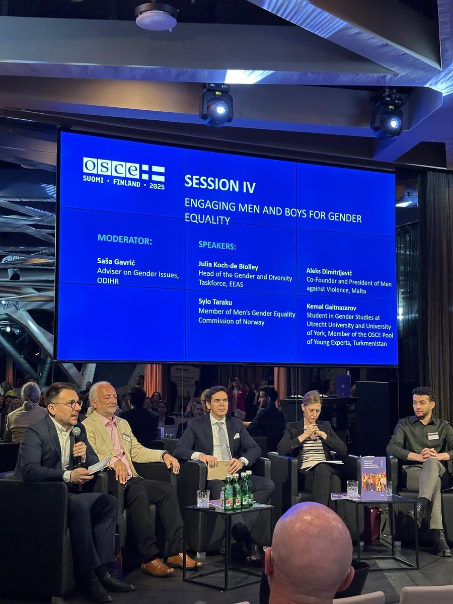 NorwayOSCE (@norwayosce) on Twitter photo Norway is proud to contribute to <a href="/Finland_OSCE/">Finland in the OSCE</a>'s CiO Gender Conference🇳🇴🤝🇫🇮
Today, member of Men’s Gender Equality Commission of Norway, <a href="/SyloTaraku/">Sylo Taraku</a> shared insightful thoughts on the role of men in the gender equality debate. Norway is proud to contribute to <a href="/Finland_OSCE/">Finland in the OSCE</a>'s CiO Gender Conference🇳🇴🤝🇫🇮
Today, member of Men’s Gender Equality Commission of Norway, <a href="/SyloTaraku/">Sylo Taraku</a> shared insightful thoughts on the role of men in the gender equality debate.