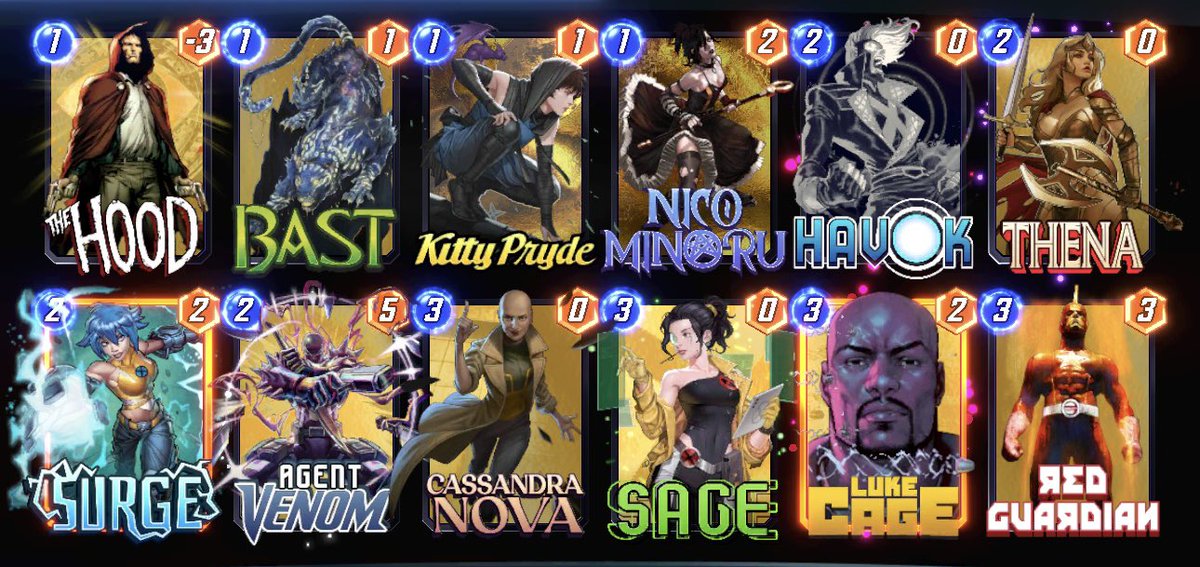 Only deck I struggled against was the bloody Thanos Supreme deck. Which is terrible when I try to play it. lol #MarvelSnap