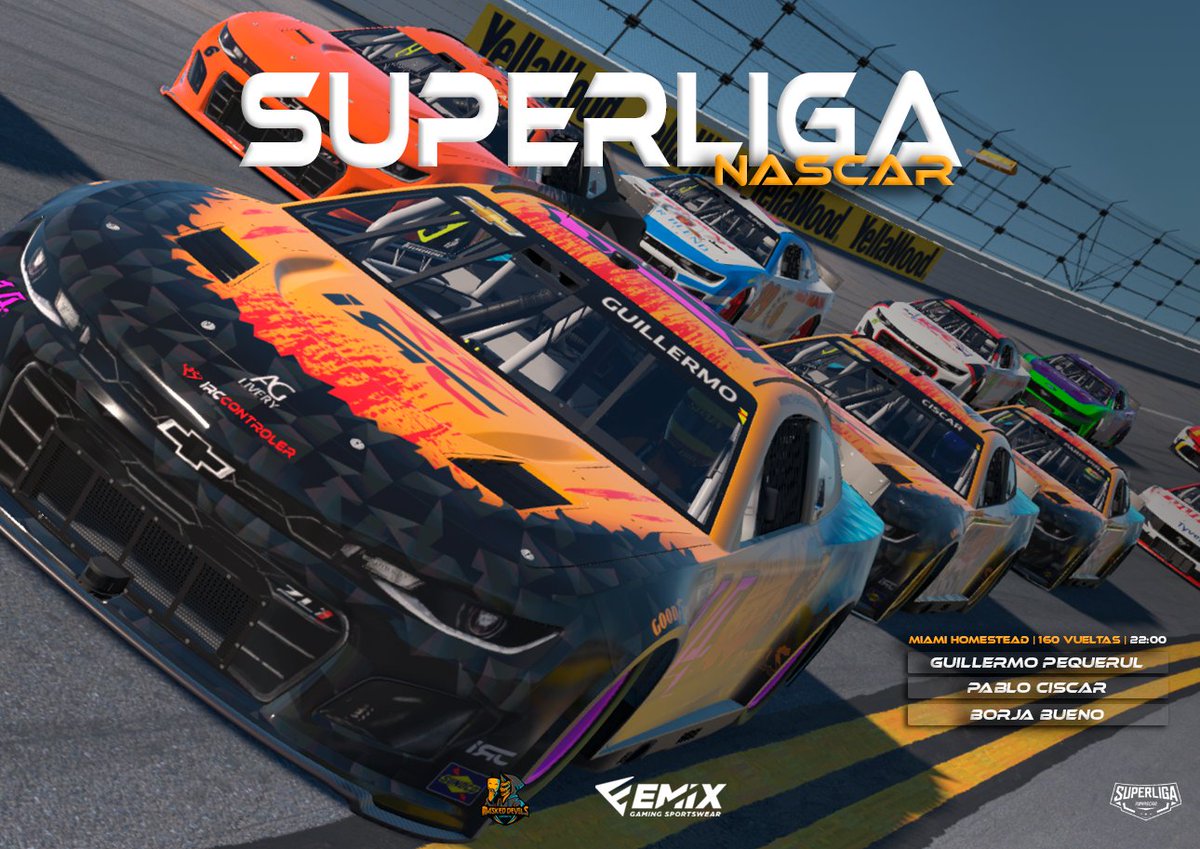 M4sked Devils eSports (@m4sked_devils) on Twitter photo #RACEDAY
Jueves de nascar para el equipo, turno para la cita en Miami con las 1⃣6⃣0⃣ vueltas
⏰ 22:00
👤 <a href="/GuillermoPeque3/">Guillermo Pequerul</a>
👤 <a href="/Pavelsoad4/">Pablo Ciscar</a>
👤 <a href="/borjabueno2/">Borja</a>
📺twitch.tv/superliganascar
#GoDevils 😈 #RACEDAY
Jueves de nascar para el equipo, turno para la cita en Miami con las 1⃣6⃣0⃣ vueltas
⏰ 22:00
👤 <a href="/GuillermoPeque3/">Guillermo Pequerul</a>
👤 <a href="/Pavelsoad4/">Pablo Ciscar</a>
👤 <a href="/borjabueno2/">Borja</a>
📺twitch.tv/superliganascar
#GoDevils 😈