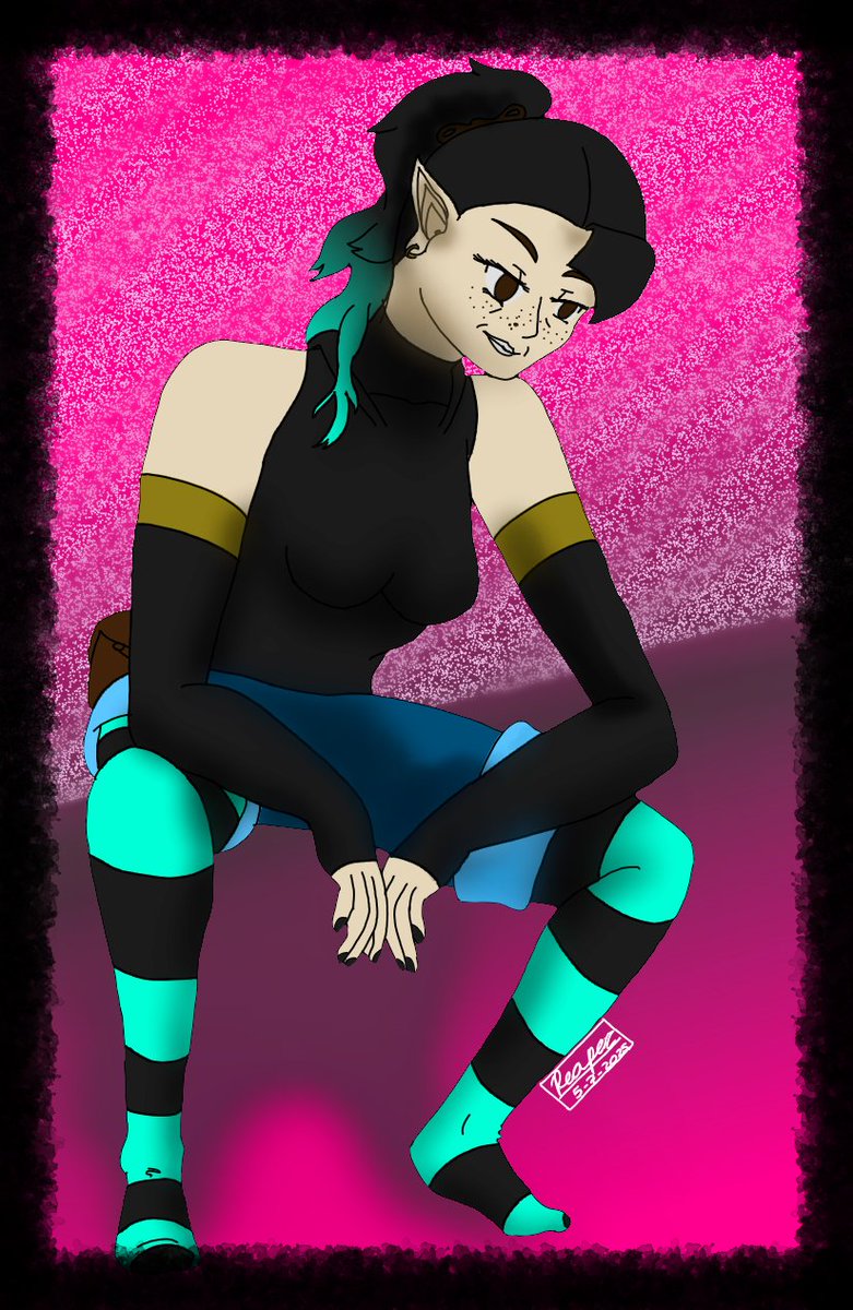 Sudden inspiration to draw... now I just need to make a short with some music of the time lapse of when this was made.