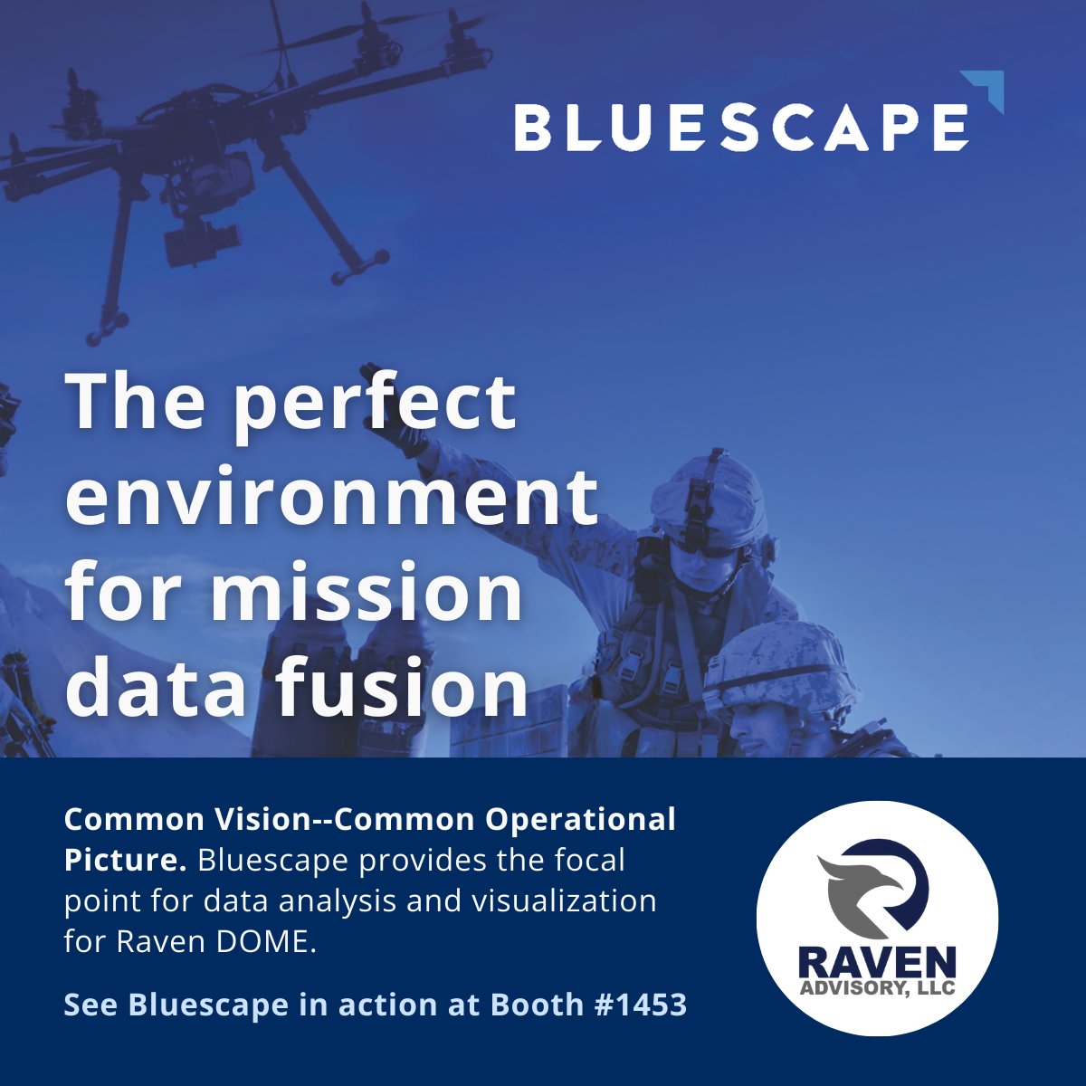 Visit #SOFWeek Booth 1453 to see how #Bluescape provides the focal point for data analysis and visualization for #RavenDOME.

#VirtualCommandCenter #GovTech  #DefenseTech