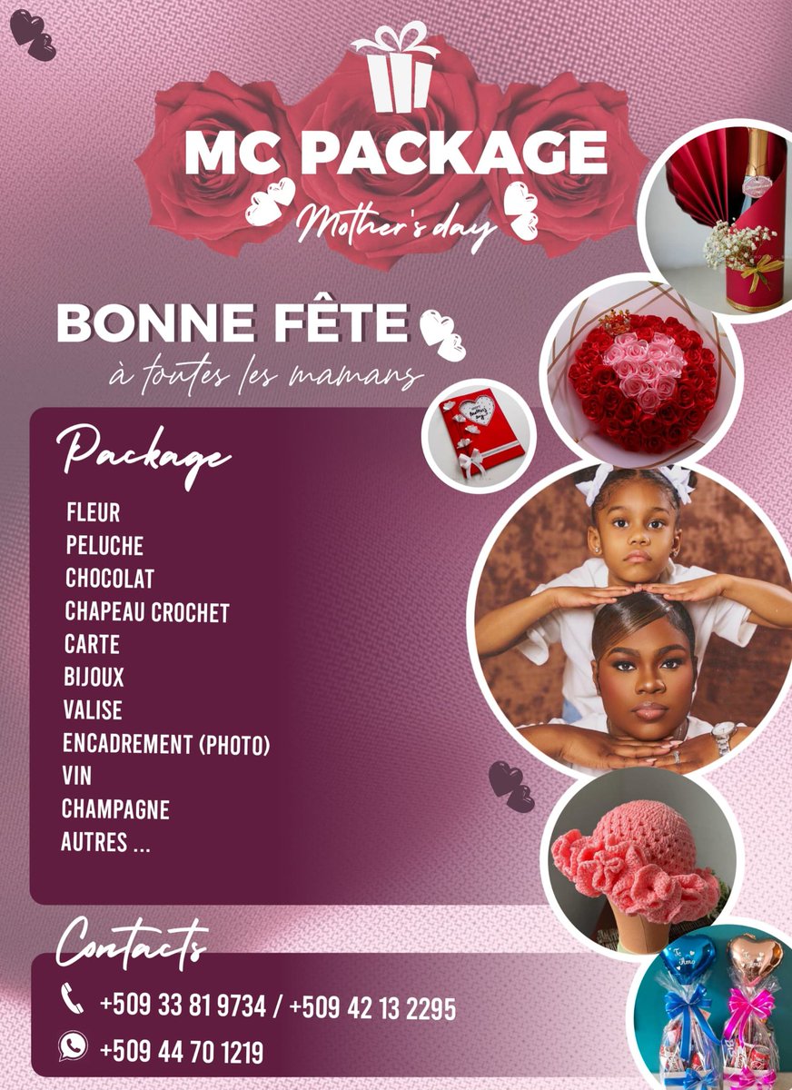 JeanChristella9's tweet photo. Une maman est comme une étoile qui illumine notre vie et guide nos pas les plus incertains .

À l'occasion de la fête des mères offrez à votre maman, tante ou toutes autres femmes qui rendent spéciale votre vie un moment unique, avec MC Package .

Nous sommes là pour  vous aider https://t.co/1ypbuVdmVX