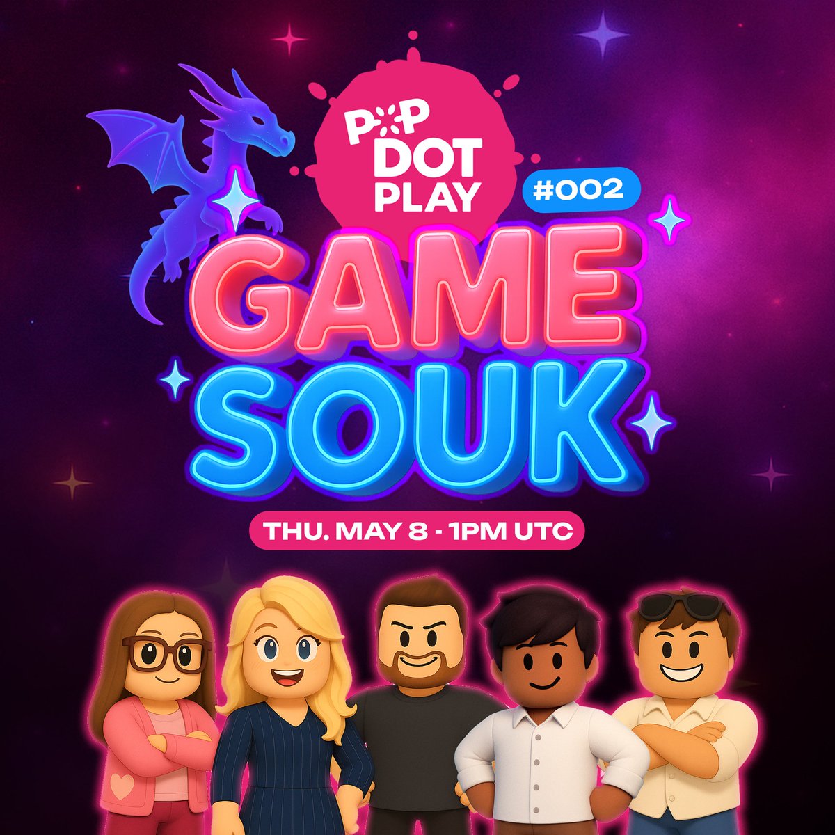 Join us every THURSDAY for the weekly Game Souk!

Special guests every show at 1PM UTC! ✨