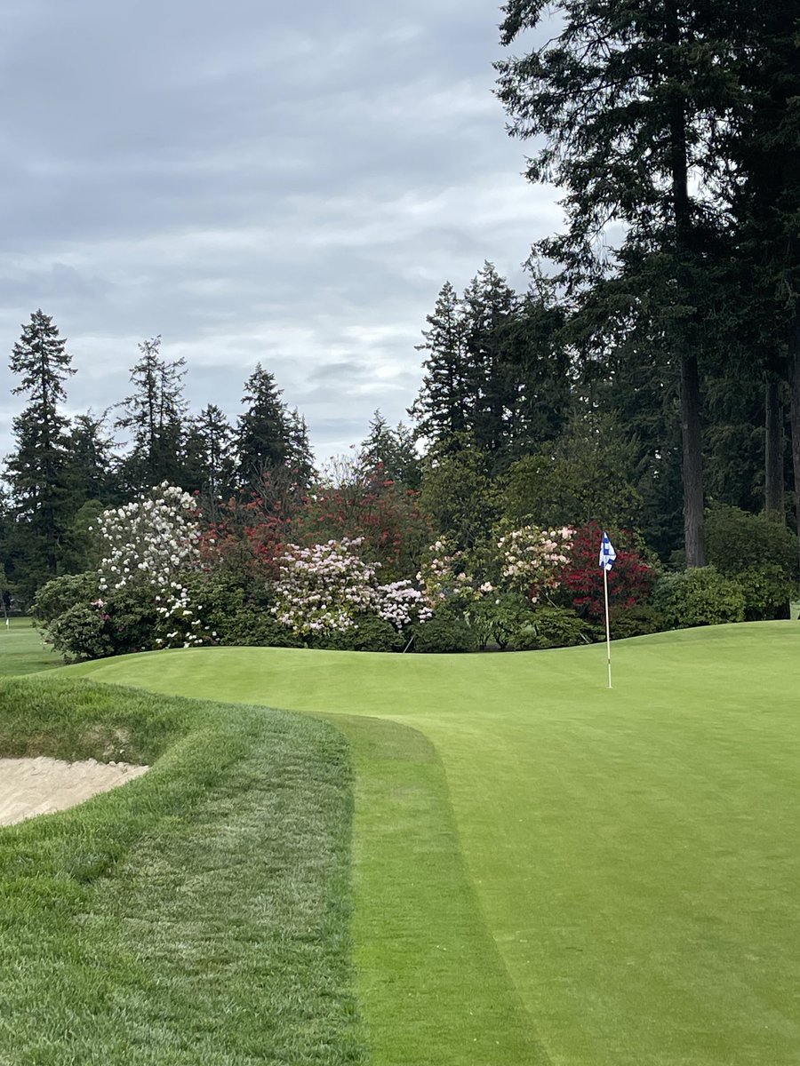 Another great morning setup by the crew for the final round of the WA Open Invitational. Sure was nice to have good weather to help showcase the course.