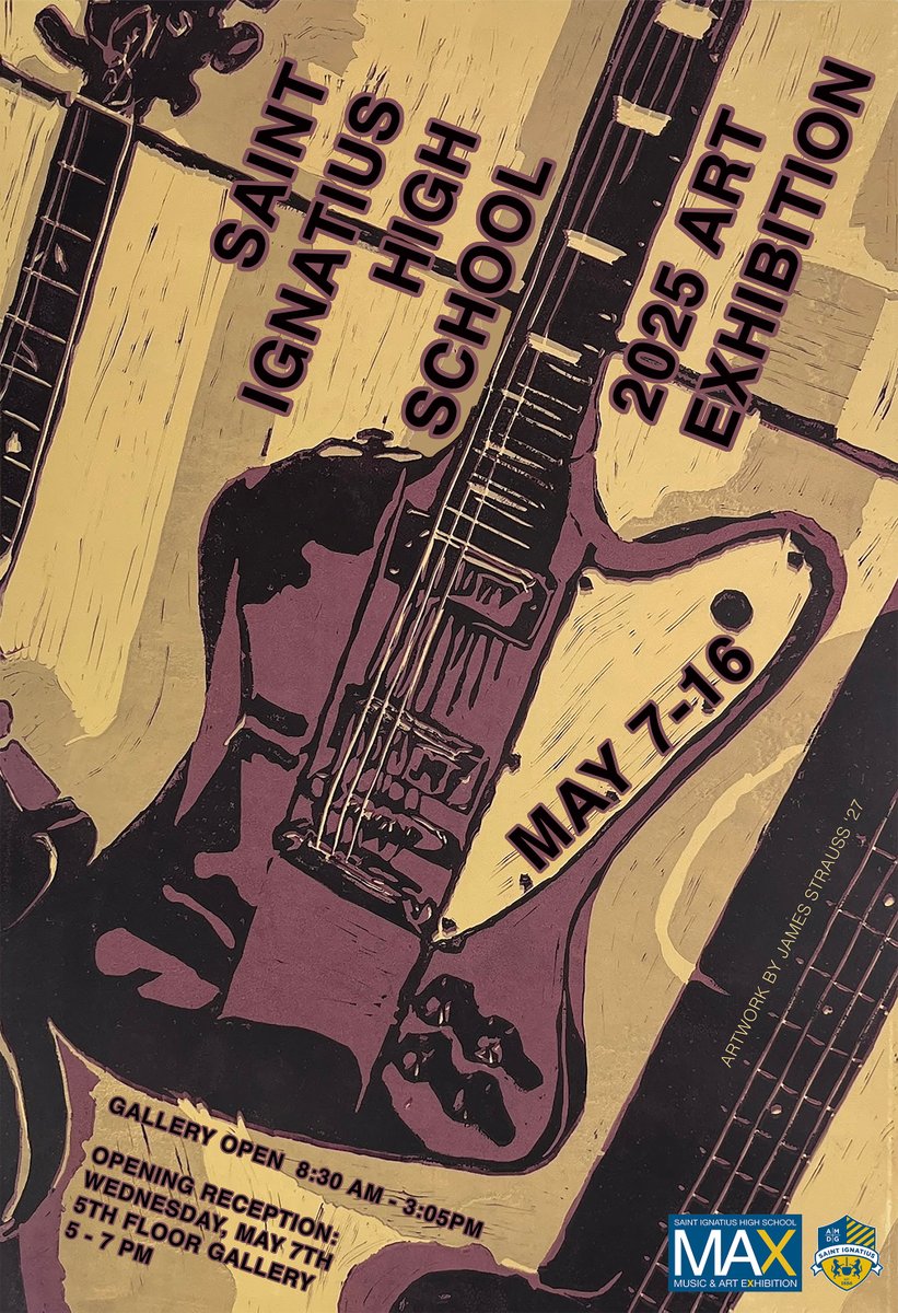 Don't forget to join us TONIGHT for the MAX Music &amp; Arts Exhibition Opening Reception, 5–9 PM on the 5th floor of the Main Building! 🎨✨

Also, stay for the Spring Jazz Ensemble &amp; Steel Drum Ensemble Concert at 7 PM at the Breen Center for the Performing Arts!

Both events are