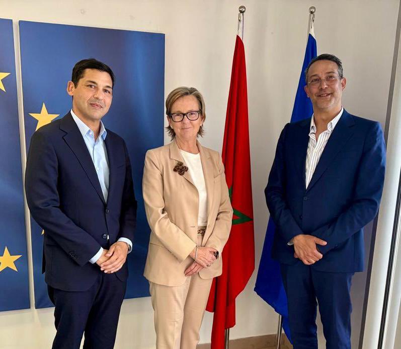 Patricia Llombart 🇪🇺 (@llombartpatue) on Twitter photo Ravie de rencontrer <a href="/fihr_kettani/">Fihr Kettani</a> et <a href="/YBoumehdi/">Younes BOUMEHDI</a>, récemment nommés à la tête de la FICC. Nous avons échangé sur les priorités de la Fédération pour les industries culturelles et créatives, leur potentiel de développement économique, et notre partenariat 🇲🇦🇪🇺 pour la culture. Ravie de rencontrer <a href="/fihr_kettani/">Fihr Kettani</a> et <a href="/YBoumehdi/">Younes BOUMEHDI</a>, récemment nommés à la tête de la FICC. Nous avons échangé sur les priorités de la Fédération pour les industries culturelles et créatives, leur potentiel de développement économique, et notre partenariat 🇲🇦🇪🇺 pour la culture.