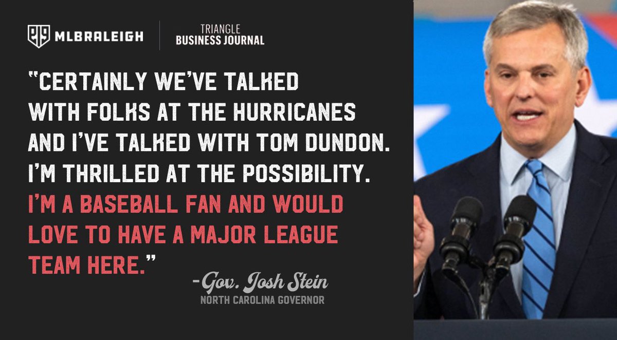 Like it or not, Politics will play a factor in landing an expansion franchise. Having Mayors, City Council members, former Governor and now the CURRENT Governor publicly backing MLB in Raleigh gives our bid a leg up against other contenders. #RaleighOnDeck