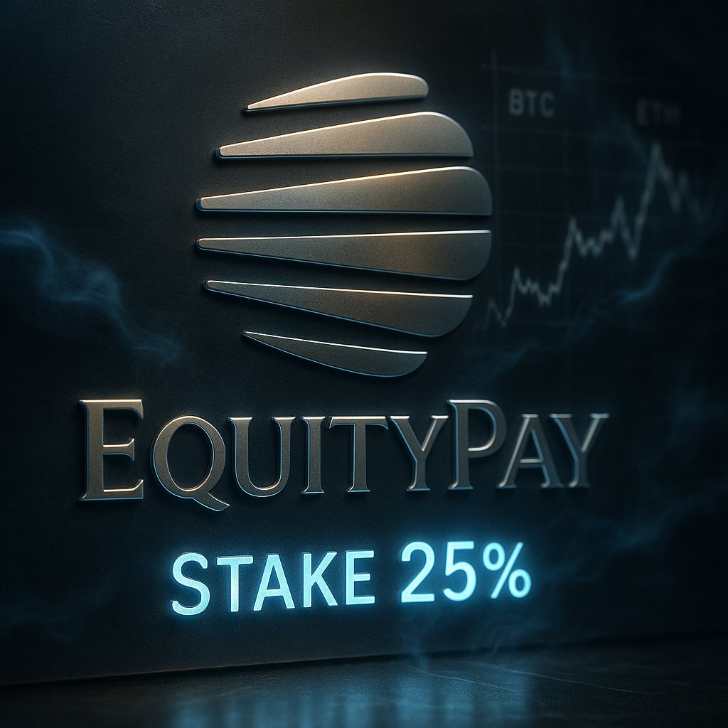 EquityPay #EQPAY (@equitypay_org) on Twitter photo 🔷 EQPAY — A Strategic Crypto Asset for Investors
• 25% APY via staking
• Up to 15% monthly returns from purchase-based membership rewards
• Scarce supply: 18M max
• Fair CPU mining (YesPower)
• Fast, low-cost transactions
• Exchange listed + growing ecosystem
💼 Wallet: 🔷 EQPAY — A Strategic Crypto Asset for Investors
• 25% APY via staking
• Up to 15% monthly returns from purchase-based membership rewards
• Scarce supply: 18M max
• Fair CPU mining (YesPower)
• Fast, low-cost transactions
• Exchange listed + growing ecosystem
💼 Wallet: