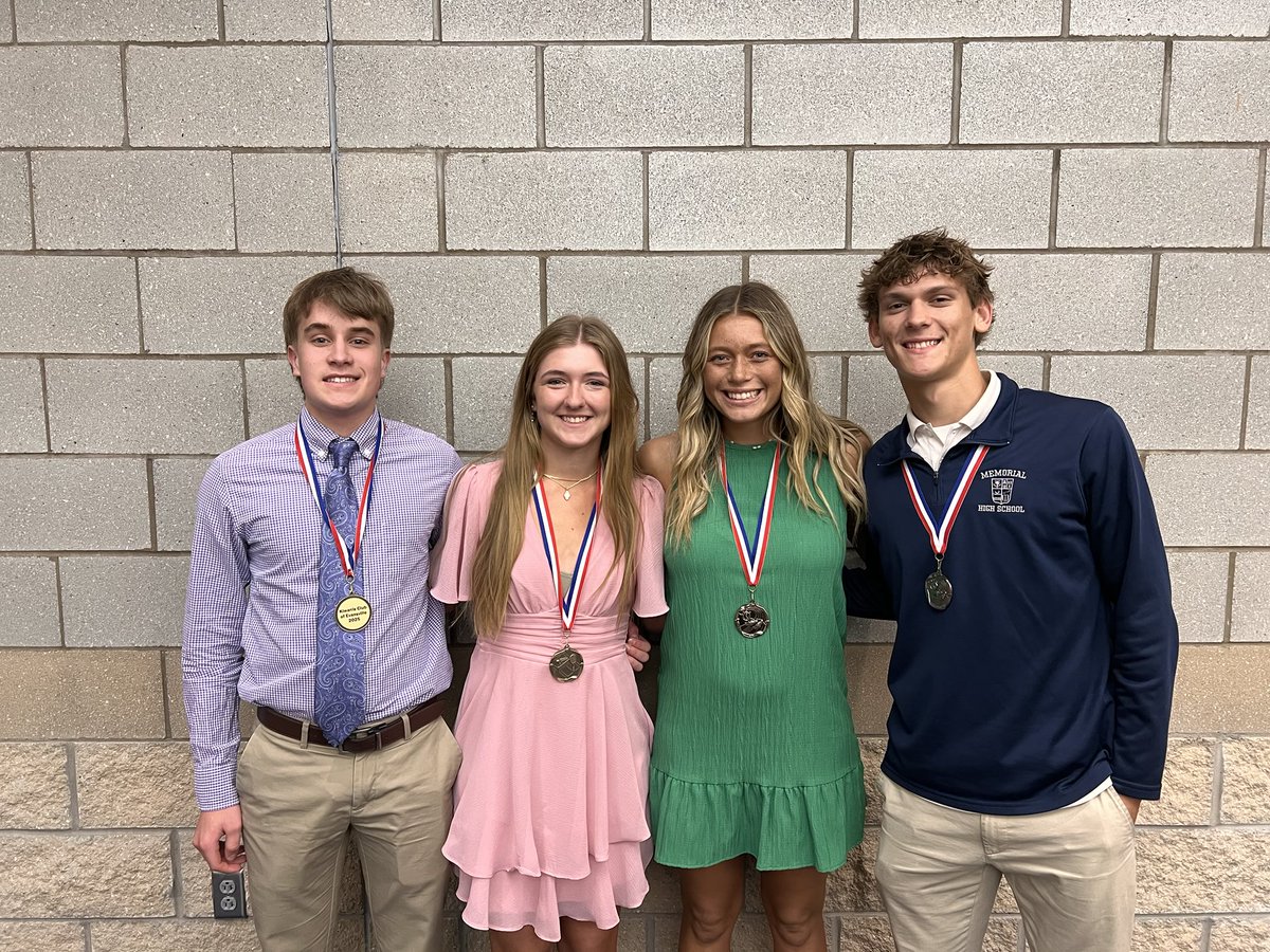 Congratulations to our track and field and tennis Kiwanis Award winners.  Thank you for representing Memorial community with class!  #FTF