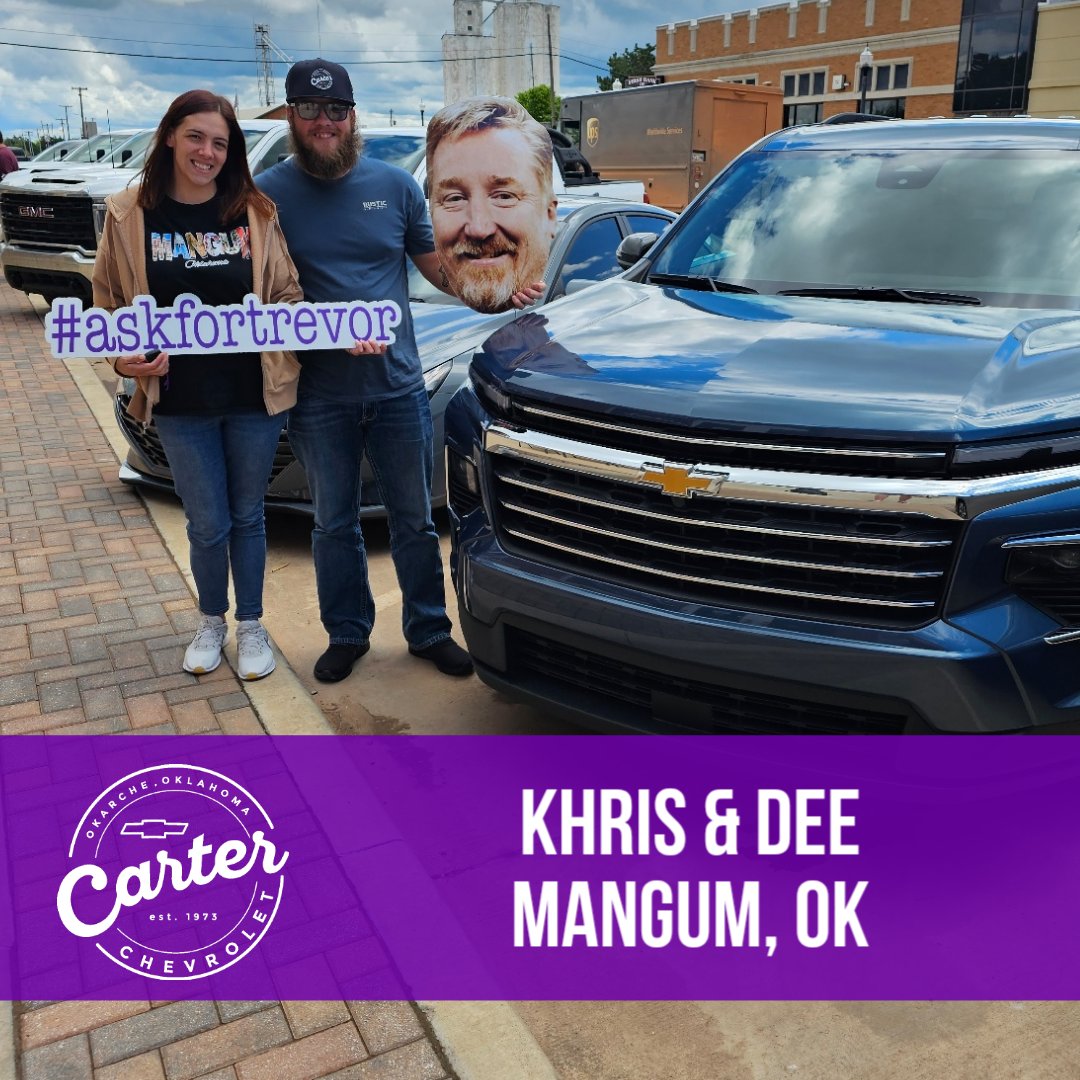 tleffingwell3's tweet image. Congratulations to my new friends Khris and Dee, and their new 2025 Traverse! Thanks again, guys! #makingfriends #askfortrevor #referralswork #carterversary #carterchevrolet #theroadto400 #tellyourfriends #repeatbuyersarebest
