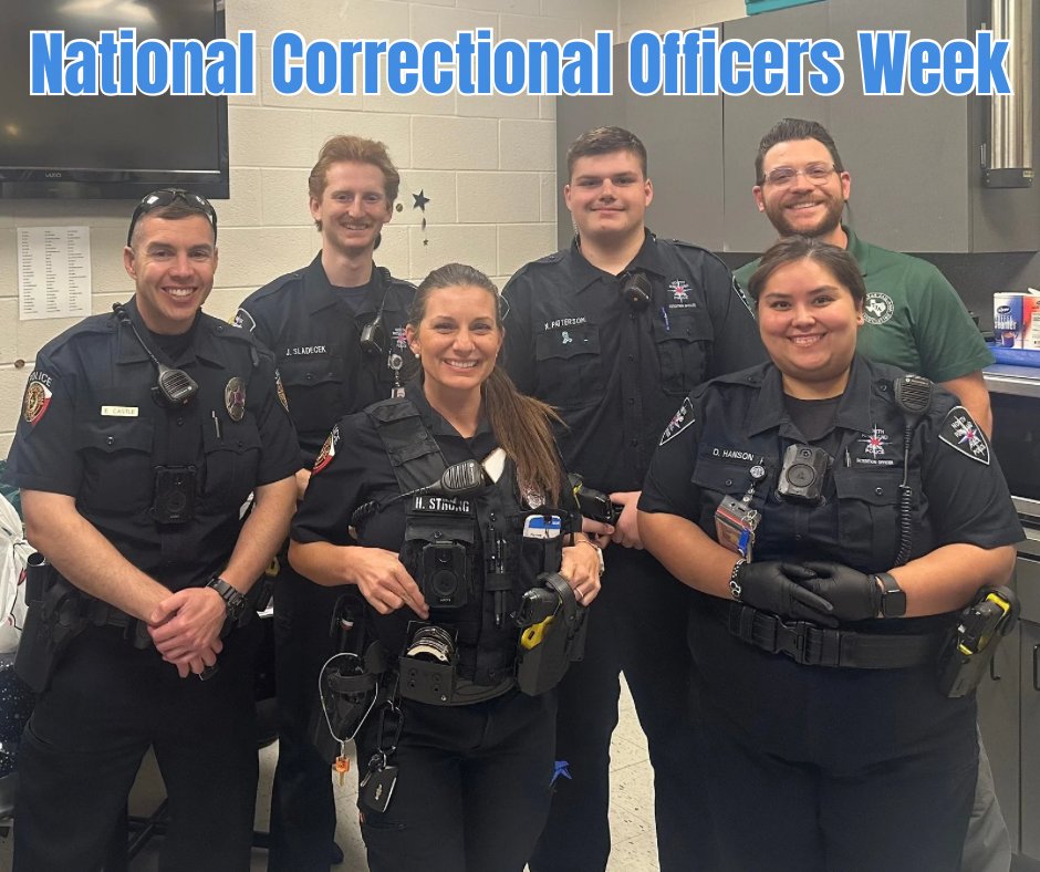It’s National Correctional Officers Week! 🎉

Shout out to the teams working in our Joint Detention Faciltiy at North Richland Hills PD! We truly appreciate them! 

We stopped by this week to say hi and provided some goodies, including some yummy power rings 🍩, aka donuts.