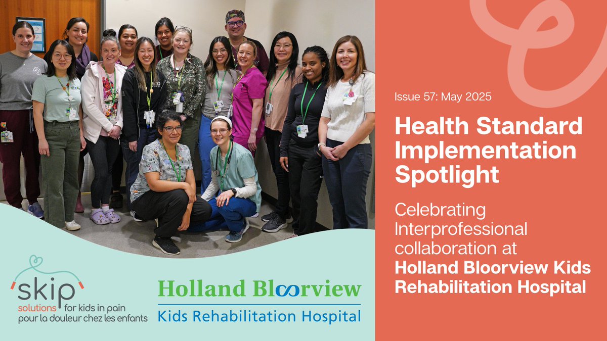 Solutions for Kids in Pain (@kidsinpain) on Twitter photo ✨This month's Health Standard Implementation Spotlight shines on <a href="/HBKidsHospital/">Holland Bloorview</a> for their interprofessional approach to pediatric pain care, where team-based, tailored plans support every child’s unique needs. 👏
đź”—Read more: tinyurl.com/3ekma5ax
#ItDoesntHaveToHurt ✨This month's Health Standard Implementation Spotlight shines on <a href="/HBKidsHospital/">Holland Bloorview</a> for their interprofessional approach to pediatric pain care, where team-based, tailored plans support every child’s unique needs. 👏
đź”—Read more: tinyurl.com/3ekma5ax
#ItDoesntHaveToHurt