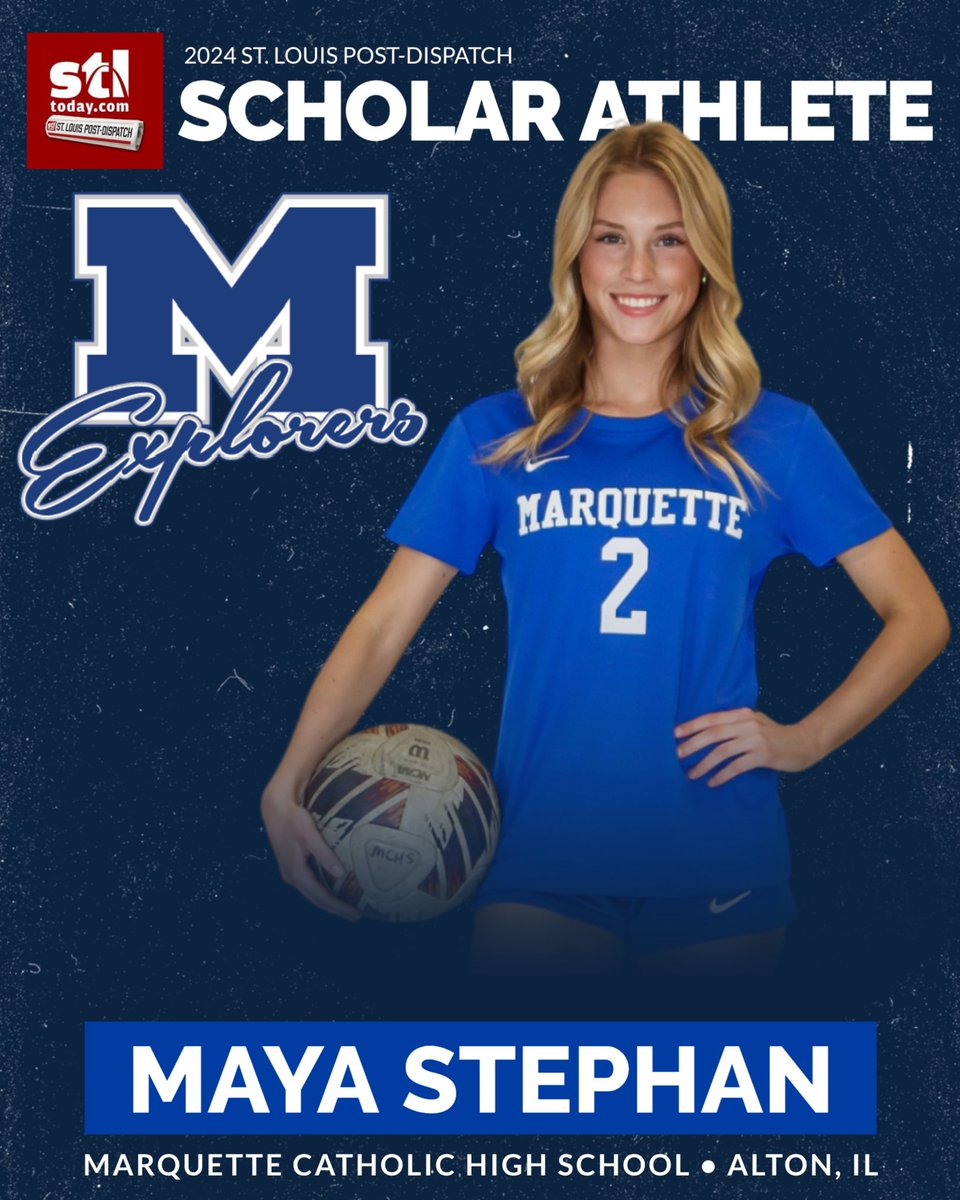 Congratulations to Maya Stephan the Post Dispatch’s 2024-2025 Scholar Athlete for Alton Marquette. Maya plans to attend Mizzou to major in Business. Ranked in the top 8%, a 4 year starter for the #8 ranked soccer team, w/ 30 college credit hours, and a 4.7 GPA. <a href="/STLhssports/">STLhighschoolsports</a>