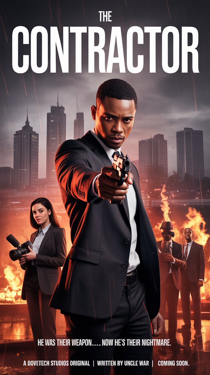 Director_War's tweet image. MOVIE SCRIPT FOR SALE – THE CONTRACTOR

He was hired to kill for the elites.
Now they can’t control him.

A 60-scene action-thriller script packed with power, betrayal &amp;amp; revenge.

DM to buy or collaborate.

#TheContractor #Nollywood #ScriptForSale #AfricanCinema #FilmTwitter