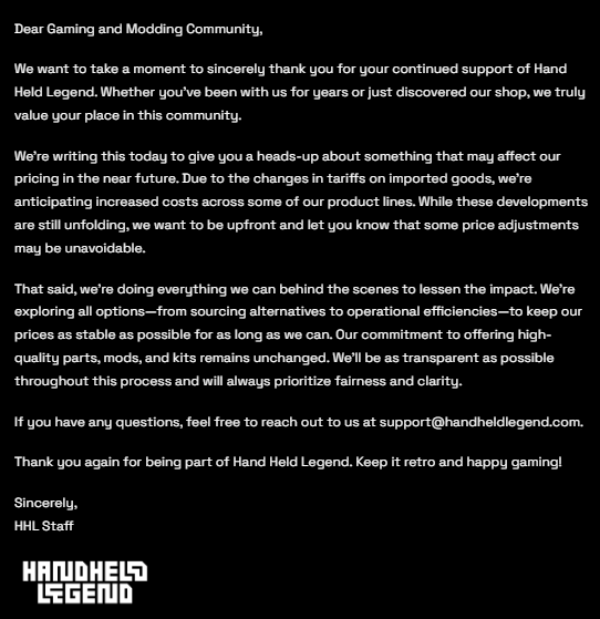 🔔An important update on the tariff situation.