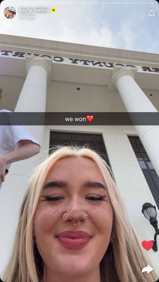 KAYLA WON THE COURT CASE