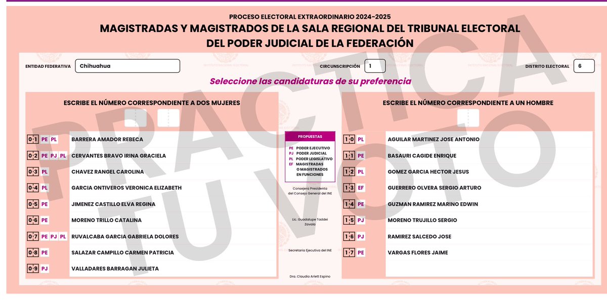 Amigos, les comparto las boletas ya con los nombres y vayamos practicando.