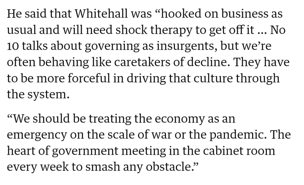 Dr Lawrence Newport (@pursuitofprog) on Twitter photo Strong words from <a href="/chriscurtis94/">Chris Curtis MP</a> and <a href="/LabourGrowth/">Labour Growth Group</a>.
He's right.
Ministers and Whitehall are the caretakers of decline. We are in a GROWTH EMERGENCY and an ENERGY CRISIS.
If the government is to change the country they must do so NOW with force and radical action. Strong words from <a href="/chriscurtis94/">Chris Curtis MP</a> and <a href="/LabourGrowth/">Labour Growth Group</a>.
He's right.
Ministers and Whitehall are the caretakers of decline. We are in a GROWTH EMERGENCY and an ENERGY CRISIS.
If the government is to change the country they must do so NOW with force and radical action.