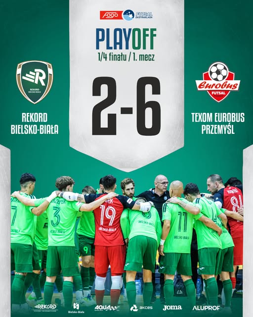 W pierwszym meczu ćwierćfinału niestety lepsi nasi rywale... 😒