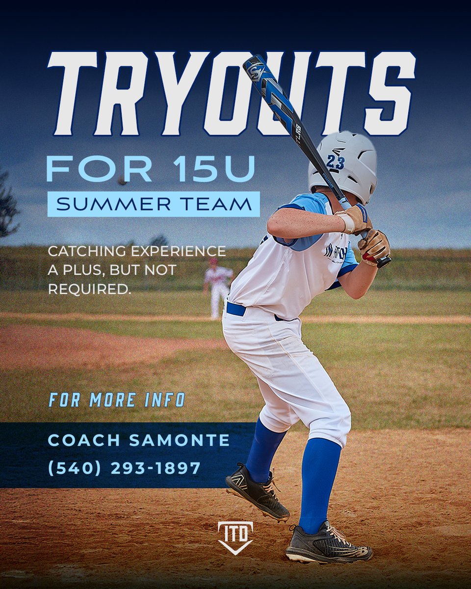 InTheDirtBaseball (@itd_baseball) on Twitter photo We’re gearing up for an exciting summer season and looking for dedicated players to join our 15U team. Think you’ve got what it takes?
Text Coach Samonte for more information!
#Inthedirtbaseball #inthedirt #baseball #travelbaseball #marylandbaseball We’re gearing up for an exciting summer season and looking for dedicated players to join our 15U team. Think you’ve got what it takes?
Text Coach Samonte for more information!
#Inthedirtbaseball #inthedirt #baseball #travelbaseball #marylandbaseball