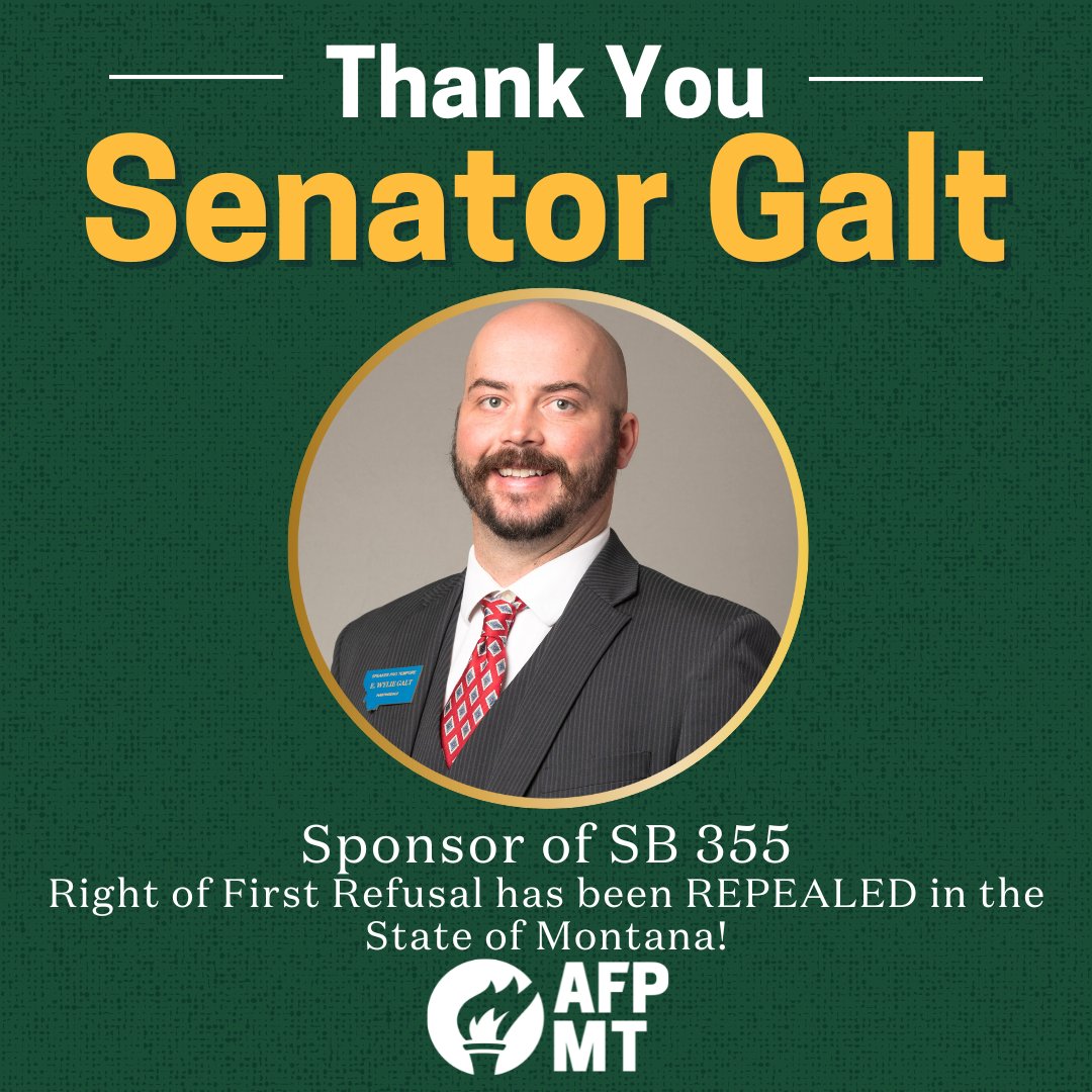 BREAKING: The Governor just signed SB 355 — ending the Right of First Refusal for energy companies ⚡️
This means more competition, lower rates, and a stronger energy market for consumers. Big win for transparency + progress! 💥 #MTpol #MTleg #MTnews