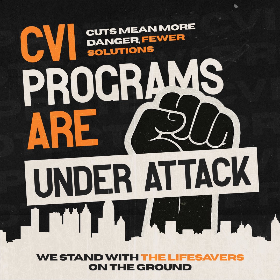 Today is the CVI National Day of Action! We’re calling on the Trump administration to restore funding for Community Violence Intervention programs that save lives and reduce violence. Join us in advocating for a safer future! 

Join us on May 13 in Springfield for CVI Rally Day!