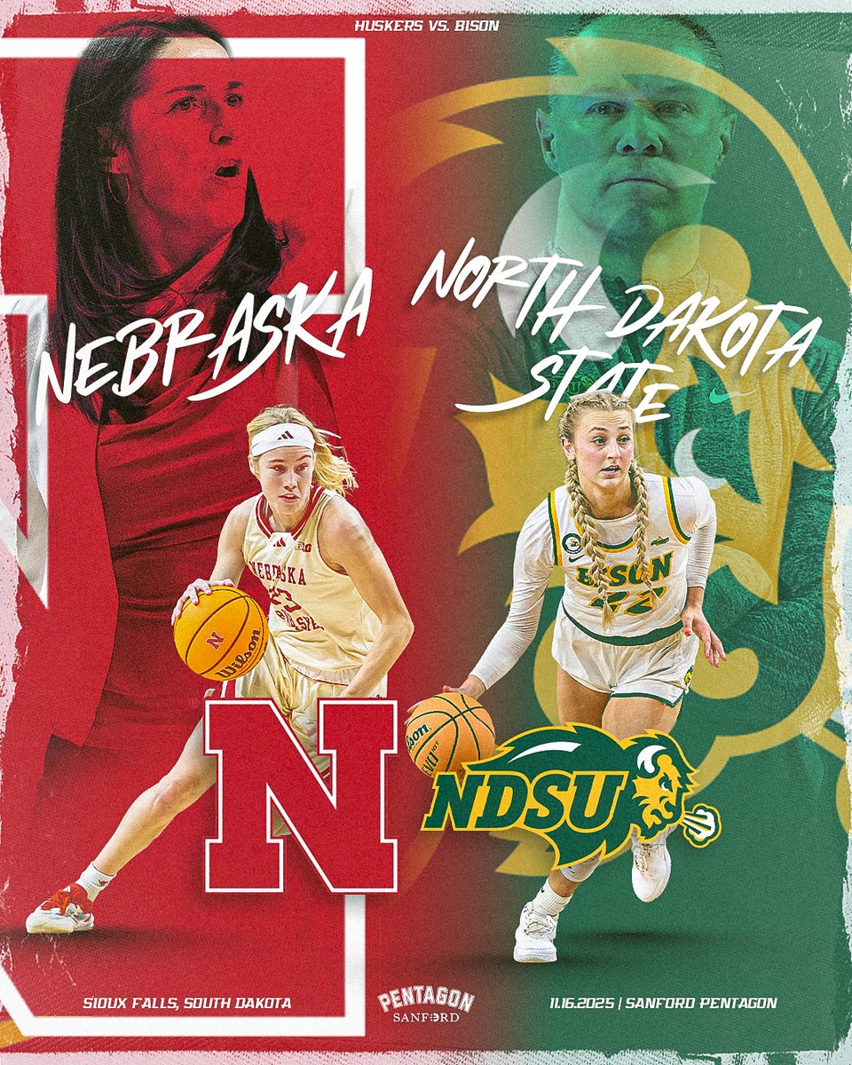 Sanford Sports Complex (@sanford_complex) on Twitter photo JUST IN: <a href="/HuskerWBB/">Nebraska Women's Basketball</a> returns to the Sanford Pentagon in Sioux Falls, SD, on Sunday, Nov. 16 when they take on the <a href="/NDSUwbb/">NDSU Women's Basketball</a>. Ticket sales info TBA.
Read more: bit.ly/4k6EW7k
#SanfordSports JUST IN: <a href="/HuskerWBB/">Nebraska Women's Basketball</a> returns to the Sanford Pentagon in Sioux Falls, SD, on Sunday, Nov. 16 when they take on the <a href="/NDSUwbb/">NDSU Women's Basketball</a>. Ticket sales info TBA.
Read more: bit.ly/4k6EW7k
#SanfordSports