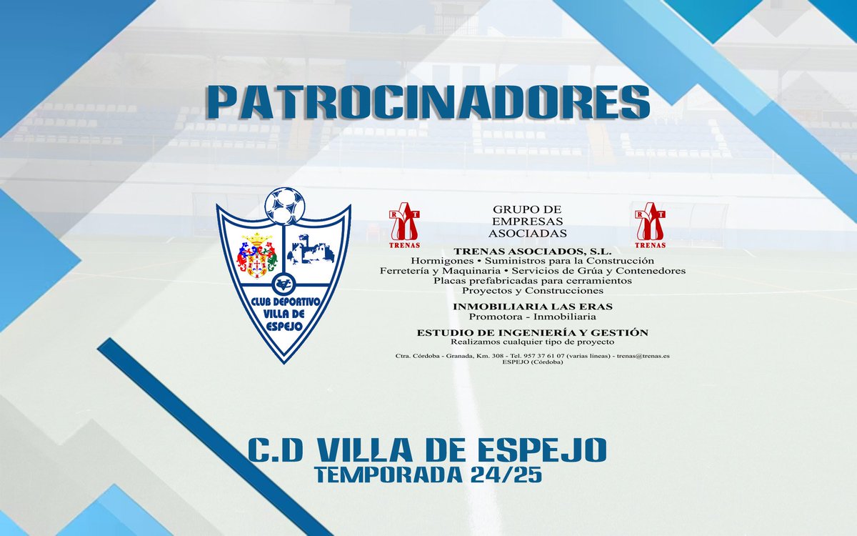 Categorías inferiores.

Publicación patrocinada por GRUPO TRENAS