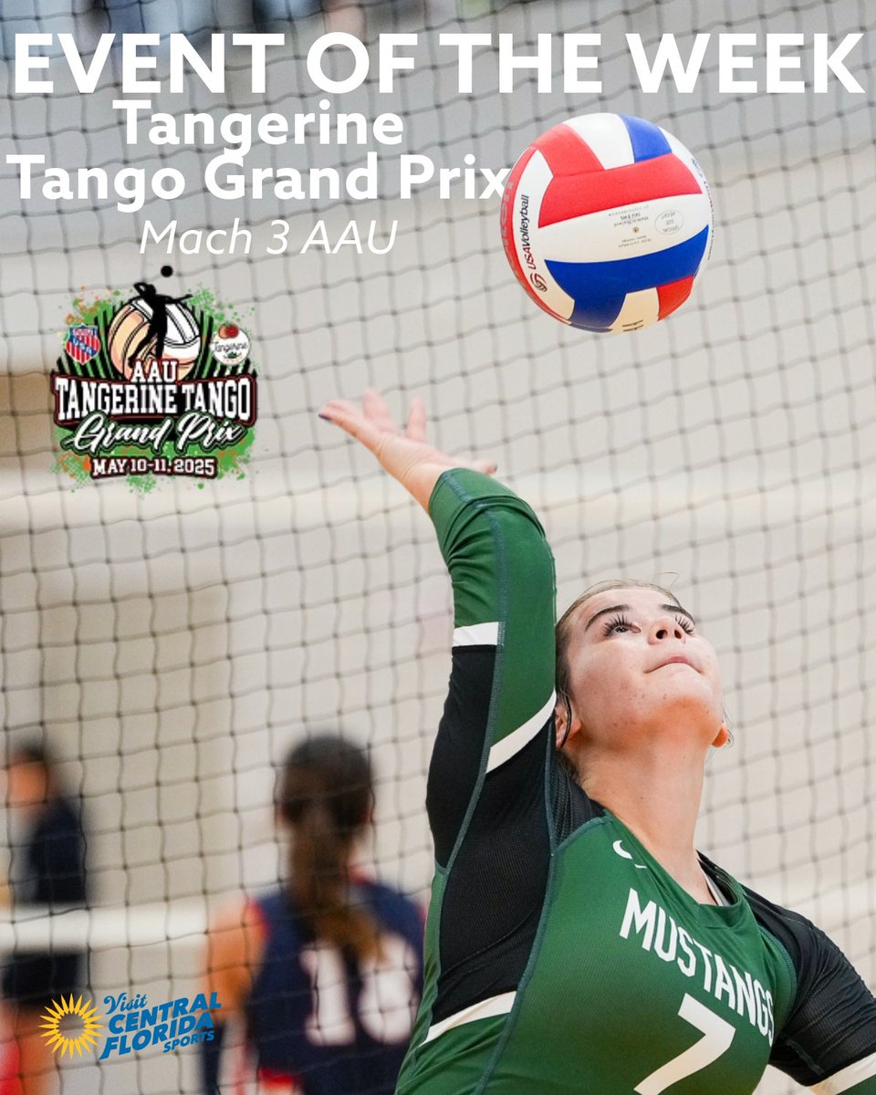 EVENT OF THE WEEK: Mach 3 AAU Tangerine Tango Grand Prix! 
When? May 10th - 11th 
Where? Adventhealth Fieldhouse in Winter Haven, Florida!