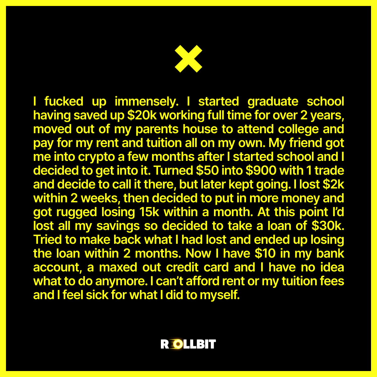 coinfessions's tweet image. I fucked up immensely.