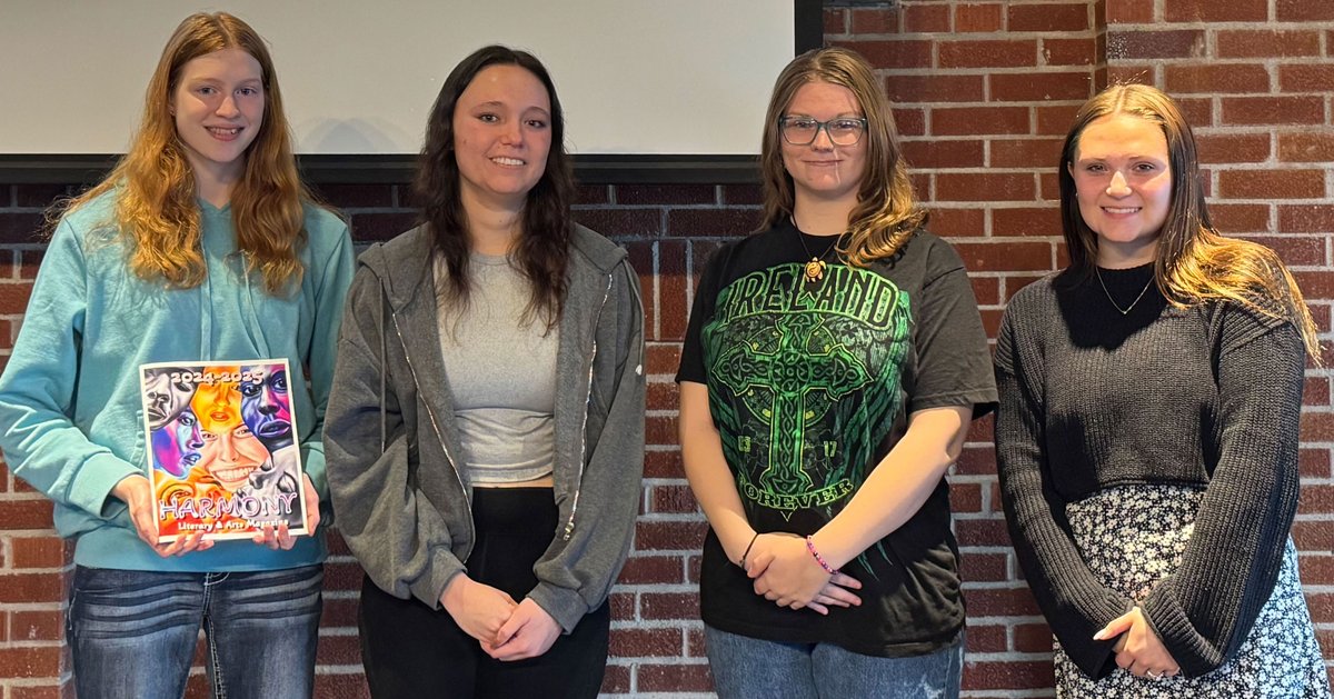 CSC1853's tweet image. C-SC’s Harmony literary magazine earned 1st Place in the 2025 ASPA national contest! 🏆Shoutout to Tabitha May Haxel, Randi Lynne Green, Dr. Ralph Buckner & the staff for leading the way. Read it: bit.ly/44nA2yk
#studentpublicationaward #studentpublications #literarymag