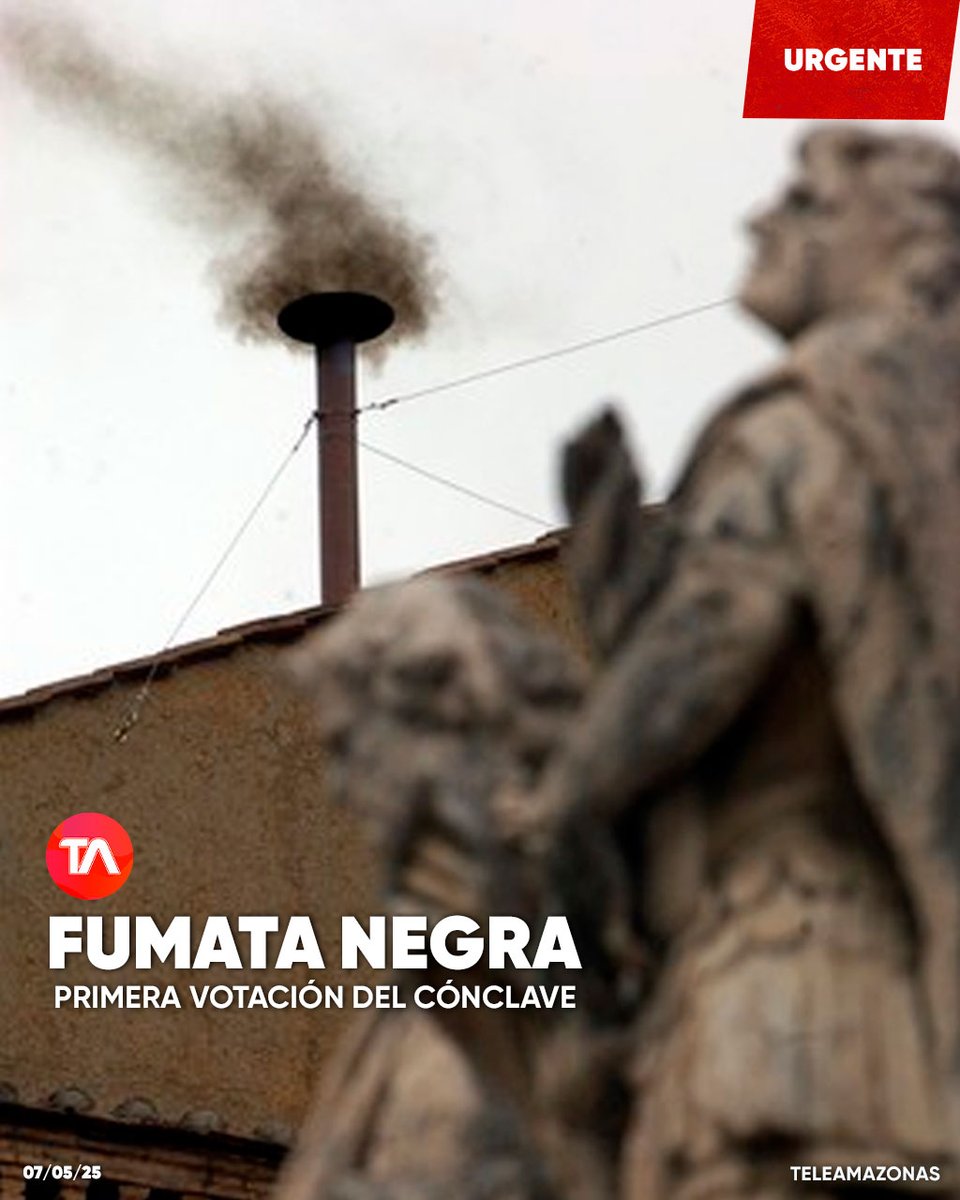 #URGENTE | ¡Humo negro en la Capilla Sixtina! No hay acuerdo en el primer día del cónclave para elegir Papa ow.ly/HXsU50VOOeY