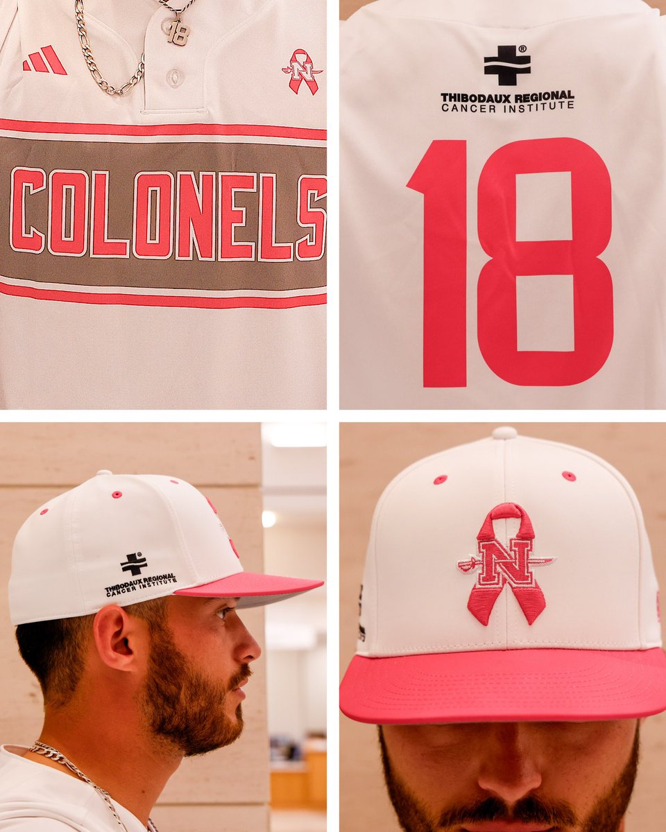 Nicholls Colonels (@geauxcolonels) on Twitter photo Thank you <a href="/thibodauxreg/">Thibodaux Regional</a> for <a href="/Nicholls_BSB/">Nicholls Baseball</a>’s new threads for tomorrow’s Breast Cancer Awareness game! ⚾️🎀
Colonel fans, the limited edition jerseys will be auctioned off during the game.
#GeauxColonels Thank you <a href="/thibodauxreg/">Thibodaux Regional</a> for <a href="/Nicholls_BSB/">Nicholls Baseball</a>’s new threads for tomorrow’s Breast Cancer Awareness game! ⚾️🎀
Colonel fans, the limited edition jerseys will be auctioned off during the game.
#GeauxColonels