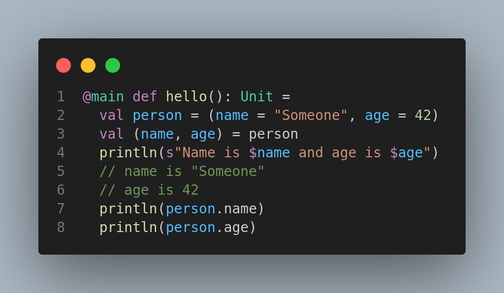 mhsatman's tweet image. In recent version of Scala, Named Tuples is a new feature.
Named Tuples acts like case classes as well as tuples.
#scala3
Scala v3.7.0 is out!