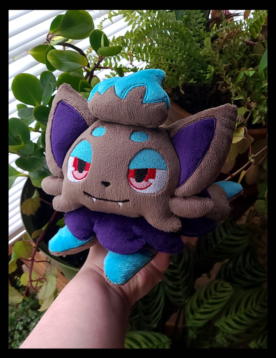 FluffyPawPower's tweet photo. Did you know? Today is Zorua day 🖤 Here is a shiny Zorua I made recently :3

I am discontinuing this Zorua plushie soon, so this will be your last chance to catch them!   

Now until 05/25/25, everything is 25% off! Link in comments~ https://t.co/hbmhXQqOWR