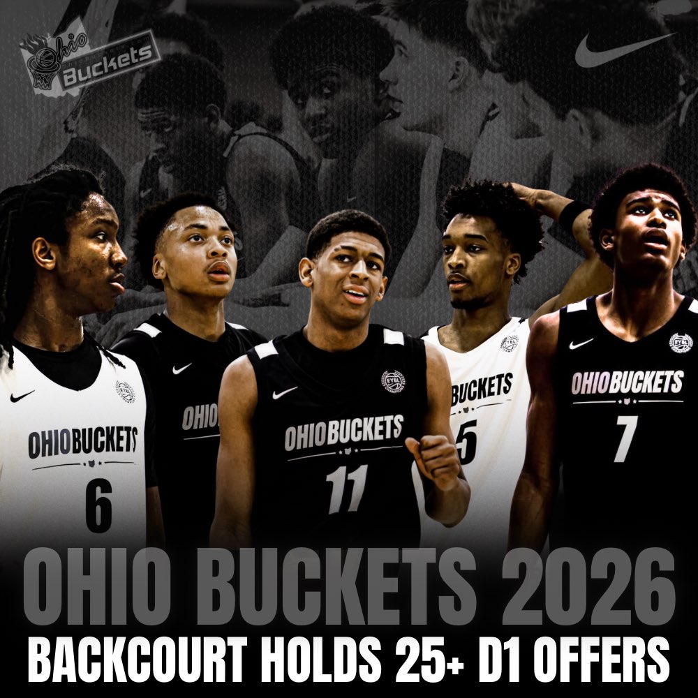 Ohio Buckets (@ohiobuckets) on Twitter photo 💉 Lethal backcourt holding 25+ combined D1 offers spearheads Ohio Buckets 2026 <a href="/NikeEYB/">EliteYouthBasketball</a> Champions team.
⬅️ LEFT TO RIGHT ➡️
⭐️ <a href="/Ju_Washington14/">Julian Washington</a> (Margaretta)
⭐️ <a href="/MannyJohnson26/">Manny Johnson</a> (Toledo CC)
⭐️ <a href="/Xavierr2007/">Xavier McKinney</a> (Reynoldsburg)
⭐️ <a href="/amariaddy_2026/">amari addy</a> (Lima Sr)
⭐️ <a href="/J_sing2026/">Jason Singleton</a> (Col. Academy) 💉 Lethal backcourt holding 25+ combined D1 offers spearheads Ohio Buckets 2026 <a href="/NikeEYB/">EliteYouthBasketball</a> Champions team.
⬅️ LEFT TO RIGHT ➡️
⭐️ <a href="/Ju_Washington14/">Julian Washington</a> (Margaretta)
⭐️ <a href="/MannyJohnson26/">Manny Johnson</a> (Toledo CC)
⭐️ <a href="/Xavierr2007/">Xavier McKinney</a> (Reynoldsburg)
⭐️ <a href="/amariaddy_2026/">amari addy</a> (Lima Sr)
⭐️ <a href="/J_sing2026/">Jason Singleton</a> (Col. Academy)
