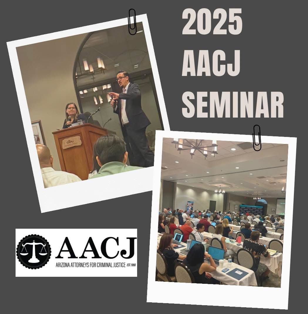 Our attorney Steven was recently selected to present in front of over a hundred of attorneys at the 2025 <a href="/AACJ_AZ/">AACJ</a> Seminar.