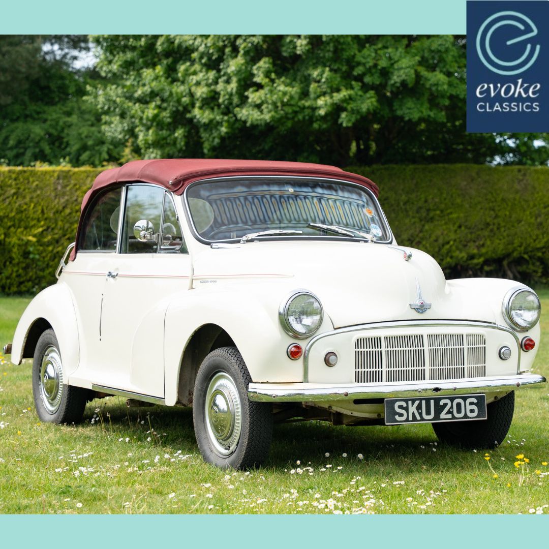 EvokeClassics's tweet photo. LIVE AT AUCTION
1959 Morris Minor 1000 Convertible
https://t.co/1l04ed2KEt
Factory built convertible
Heritage Certificate
MOT’d until 21st April 2026
2 former keepers
Restored in 2005
HPI Clear
#MorrisMinor #Moggy #Minor1000 #MinorConvertible https://t.co/vQPzGQnMVr