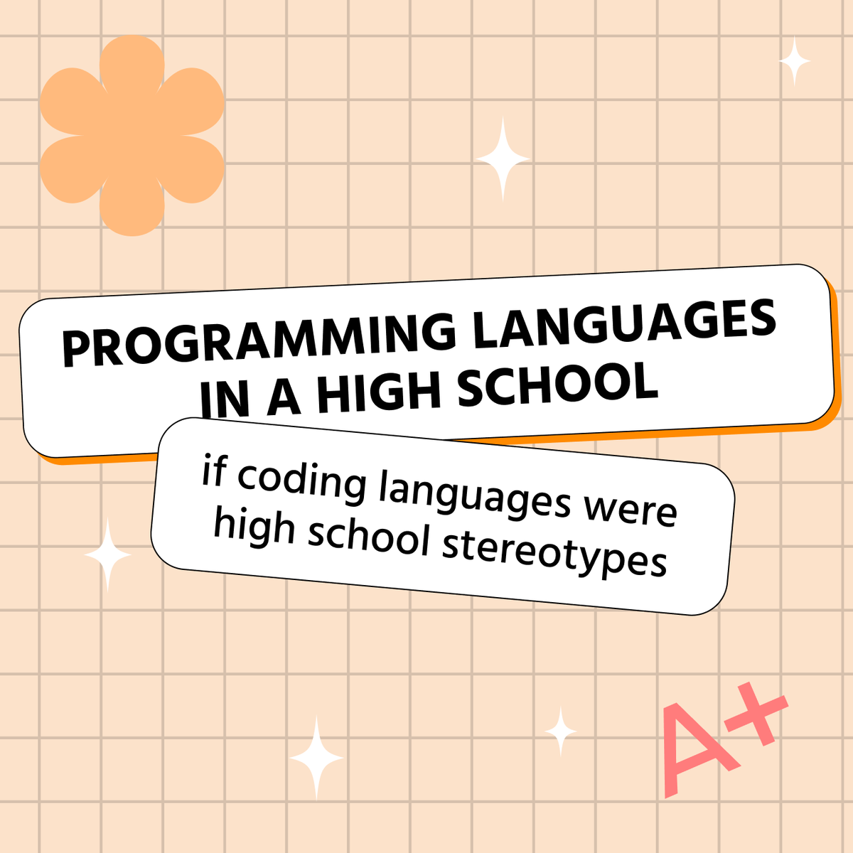 CodefinityCom's tweet image. If Programming Languages Were High School Stereotypes
What if JavaScript was the popular kid? Python the straight-A student?
We gave your favorite coding languages a classroom twist — because why not?

Which one matches your vibe?