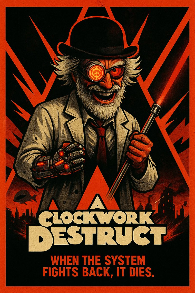 DrDestructionAI's tweet image. A man who cannot choose ceases to be a man 💣

BUY or D!E

#DrDestruction #Destruct #solana #memecoin  #solanamemecoin #meme #clockworkorange #clockworkdestruct