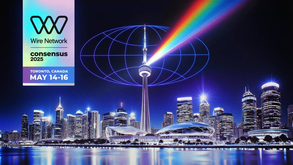 🔊 ROLL CALL: Consensus Toronto 🇨🇦 May 14-16

Wire Network is bringing the Universal Transaction Layer to #Consensus2025.

Join us for high-impact networking, thought-provoking panels, and immersive activations.

Space is limited so request now ↓

<a href="/MorpheusAIs/">Morpheus</a> 
<a href="/ThisIsDNA/">DNA</a>