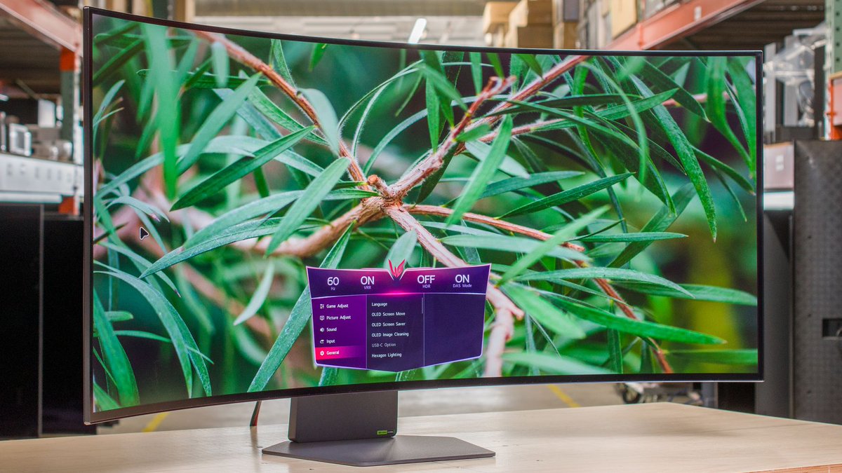 The LG 45GX950A-B is a 45-inch ultrawide OLED gaming monitor. With a Dual-Mode feature that switches it between a 5120x2160 resolution and 165Hz refresh rate or a 2560x1080 resolution with a 330Hz refresh rate, it's unique in the monitor market, and doesn't have any direct