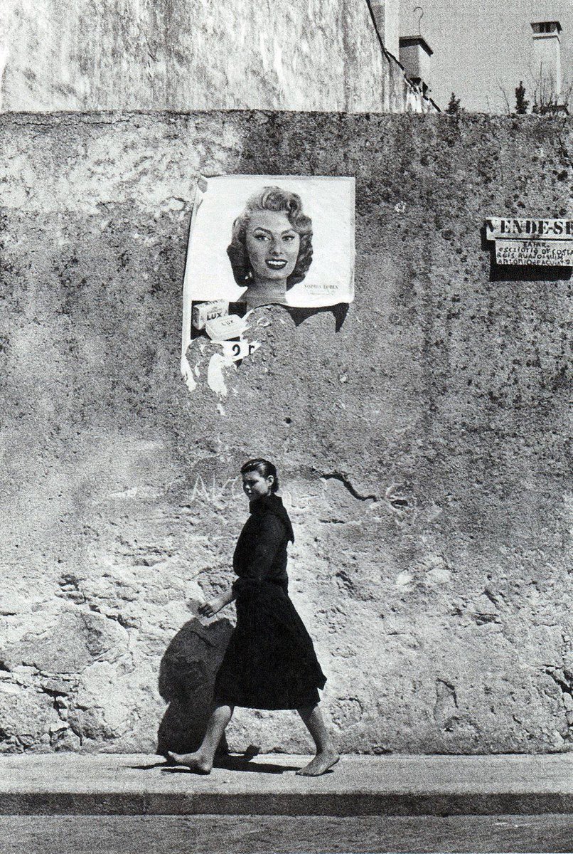 Sophia Loren in Portugal, photographed by Agnès Varda in 1956.