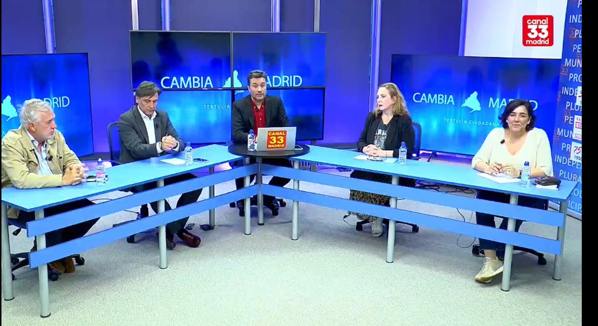 Canal 33 Madrid (@canal33) on Twitter photo En el aire el debate de Cambia Madrid con <a href="/LuisAsua/">Luis Asúa</a> <a href="/FernandoFanego/">Fernando Fanego</a> <a href="/Anairmoslares/">Ana Ruiz</a> <a href="/garcialpa/">Patricia García</a>
Hablamos sobre el apagón, polémica desfile 2 de mayo <a href="/ComunidadMadrid/">Comunidad de Madrid</a> <a href="/Defensagob/">Ministerio Defensa</a>, reducción jornada laboral a 37,5 horas semanales y En el aire el debate de Cambia Madrid con <a href="/LuisAsua/">Luis Asúa</a> <a href="/FernandoFanego/">Fernando Fanego</a> <a href="/Anairmoslares/">Ana Ruiz</a> <a href="/garcialpa/">Patricia García</a>
Hablamos sobre el apagón, polémica desfile 2 de mayo <a href="/ComunidadMadrid/">Comunidad de Madrid</a> <a href="/Defensagob/">Ministerio Defensa</a>, reducción jornada laboral a 37,5 horas semanales y