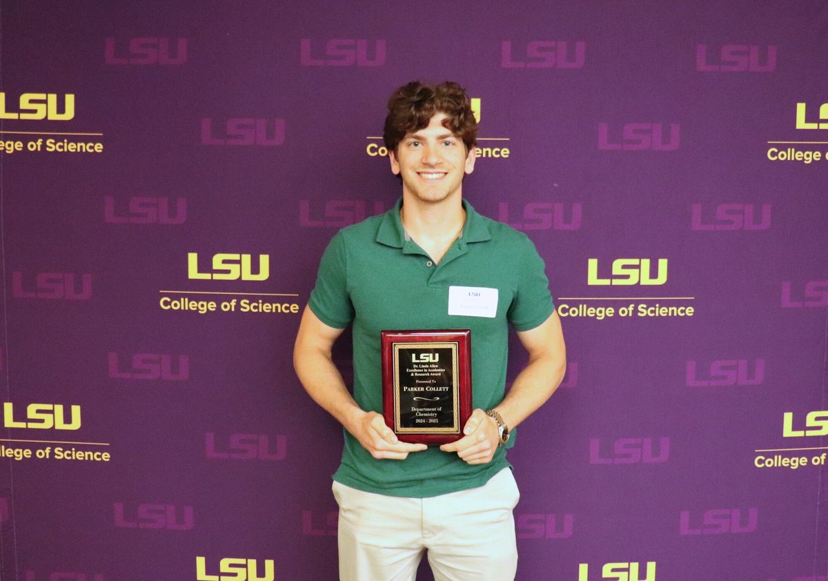 LSU_Chemistry's tweet image. Congrats to our 2024–2025 Dr. Linda Allen Excellence in Academics & Research Award recipients: Parker Collett and Ella Madura. Learn more about the awardees and their achievements: bit.ly/3EXuLmL