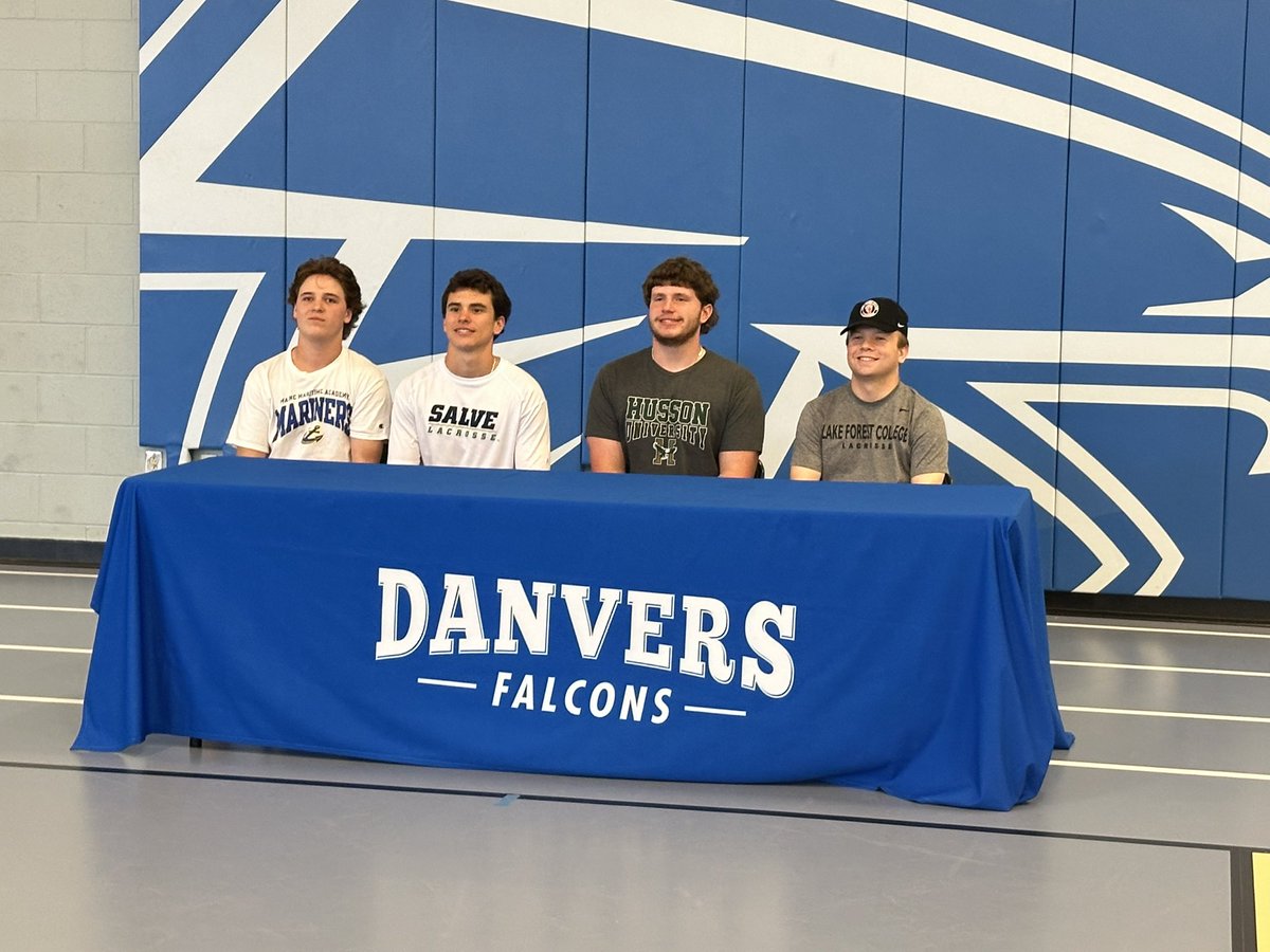 Congrats to four of our seniors heading off to play at the next level next year!

From L to R:

Connor Harvey - Maine Maritime
Trevor McDermott - Salve Regina
Aidan Perry - Husson (Football)
Brady Tersolo - Lake Forest

#family #grit