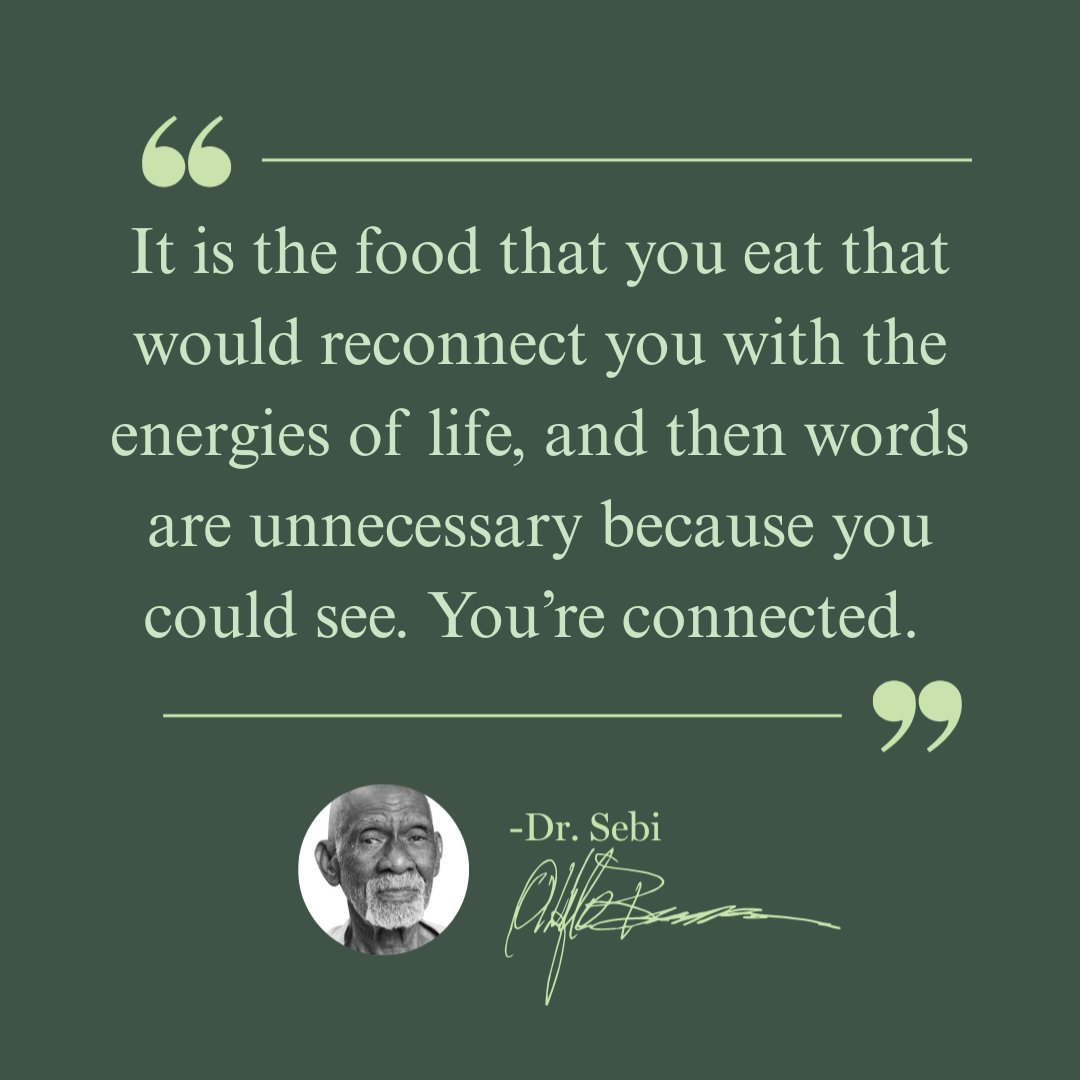 What does your diet connect you to? 

#DrSebi #AlkalineDiet #AlkalineHealing #NaturalHealing #HealthyLiving #MucuslessDiet